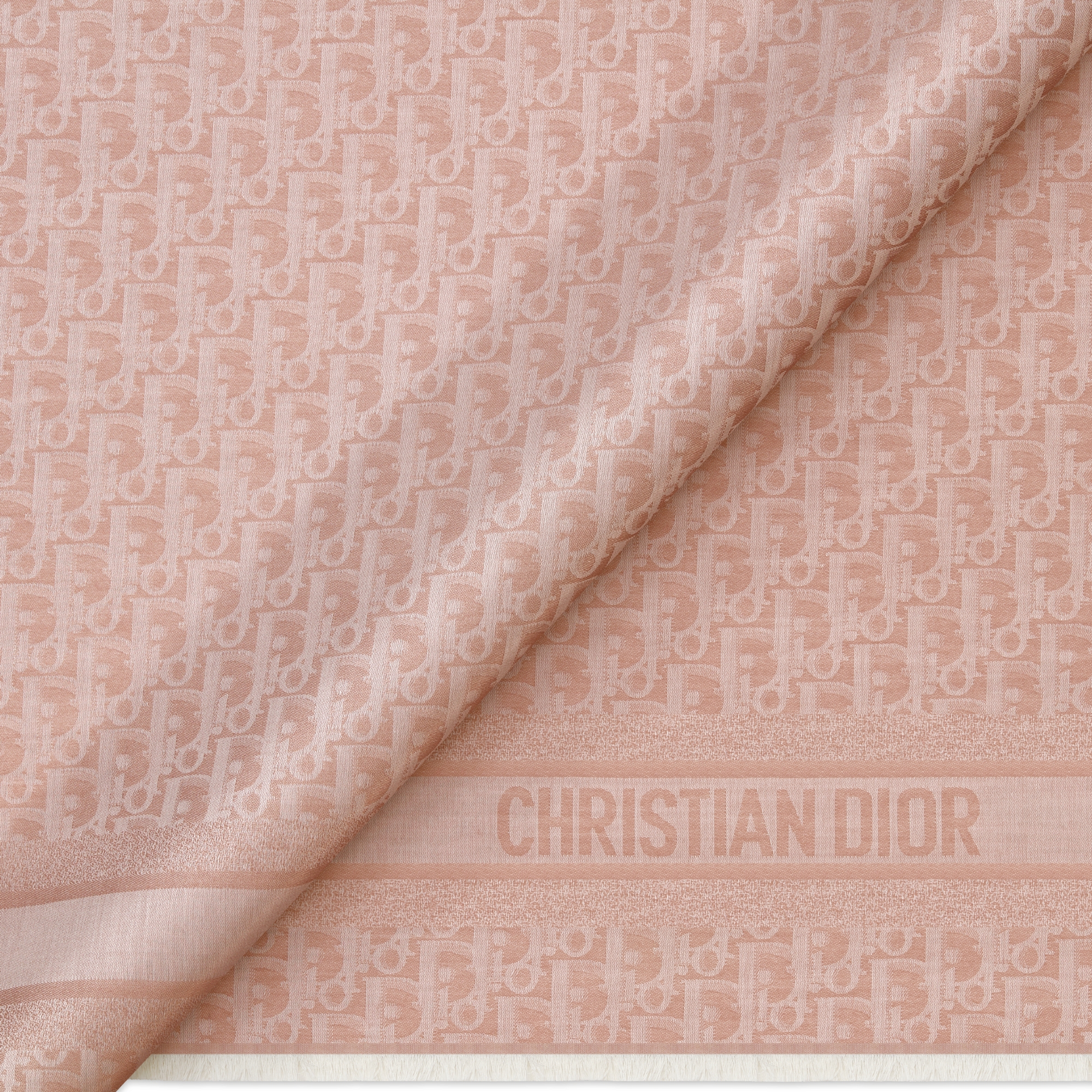Dior Oblique Stole Rose des Vents Cotton, Wool and Silk E09