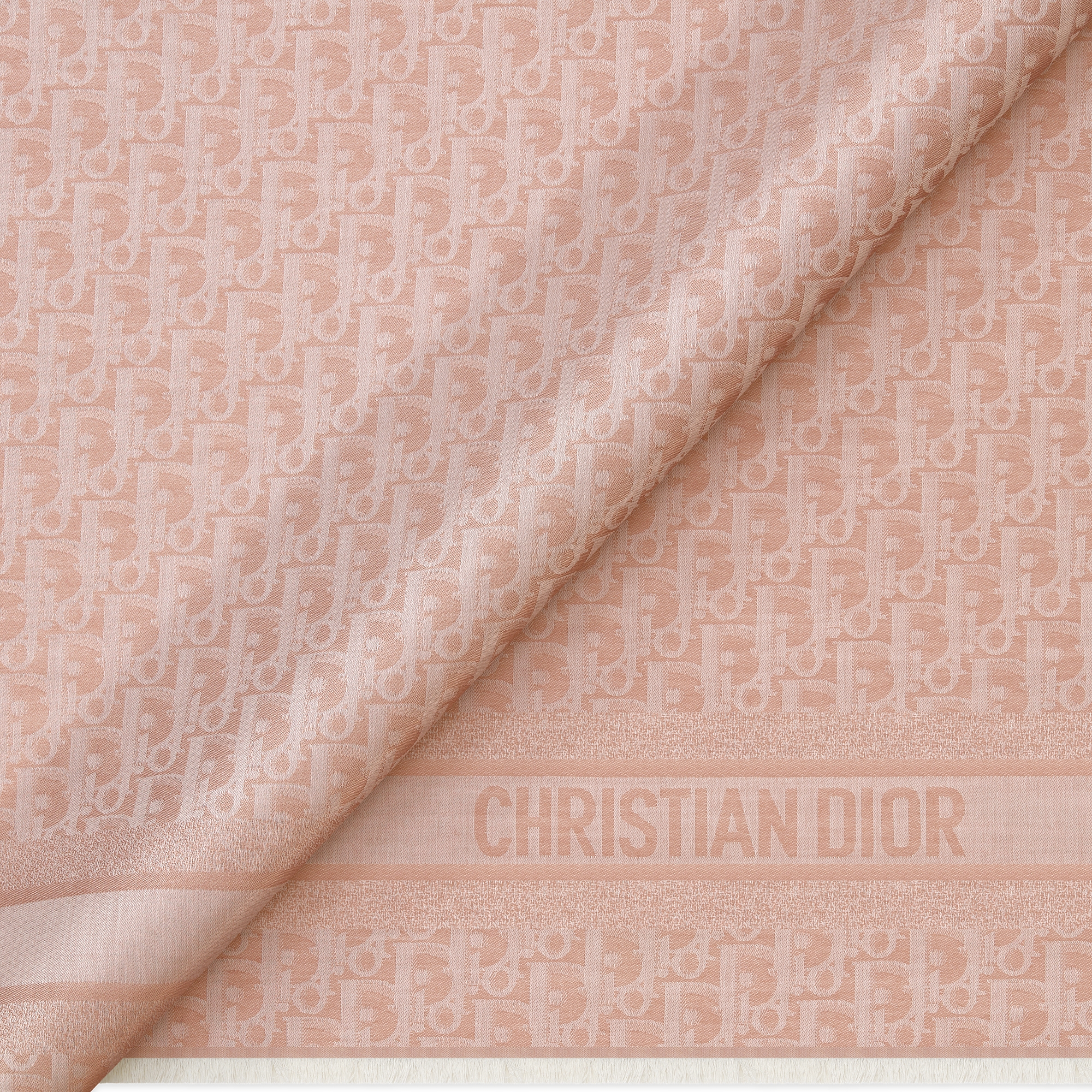 Dior Oblique Stole Rose des Vents Cotton, Wool and Silk E09