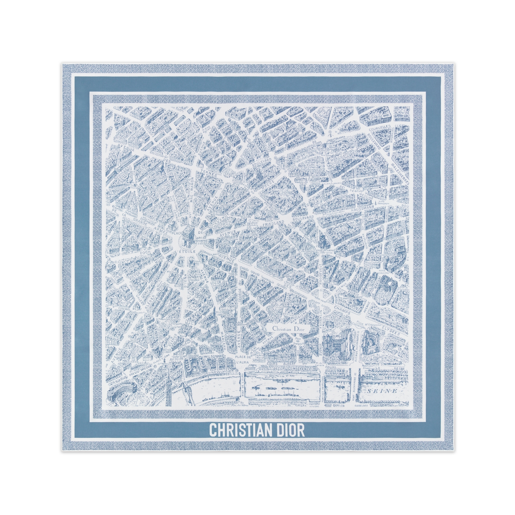 Plan de Paris 90 Square Scarf