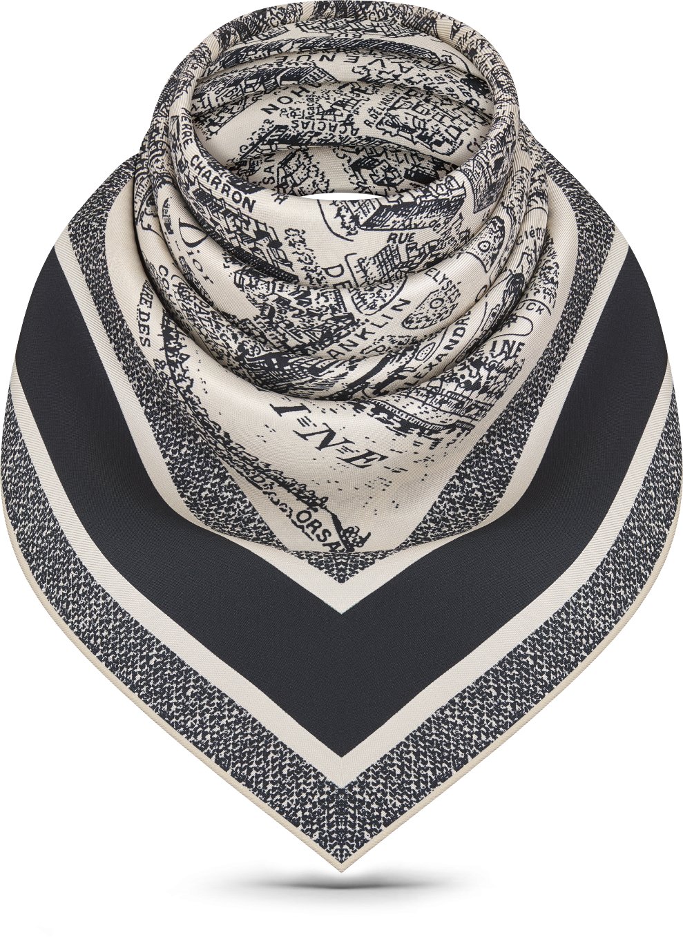 Plan de Paris 90 Square Scarf