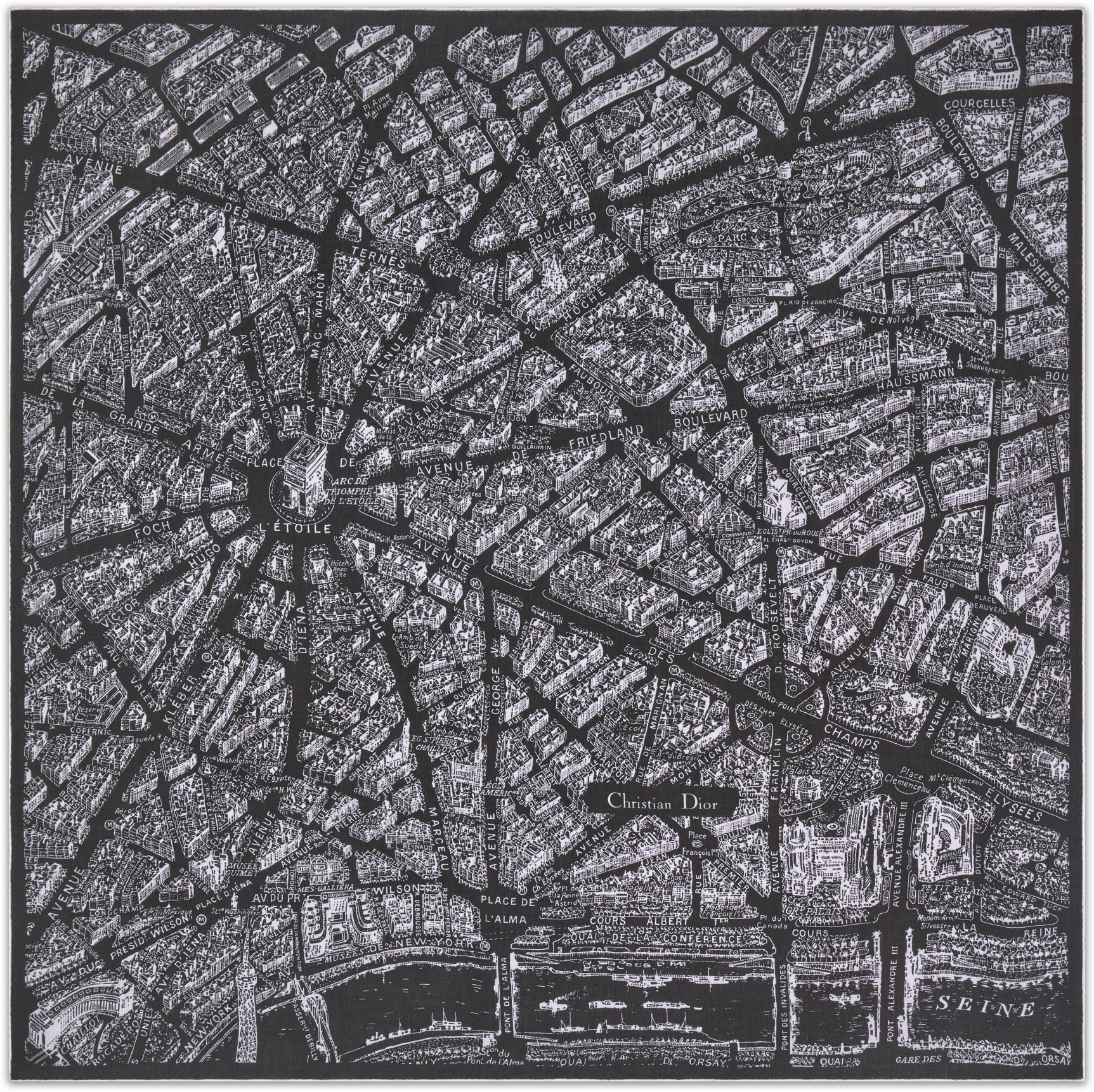 Plan de Paris Shawl aria_woman_viewcode_e01