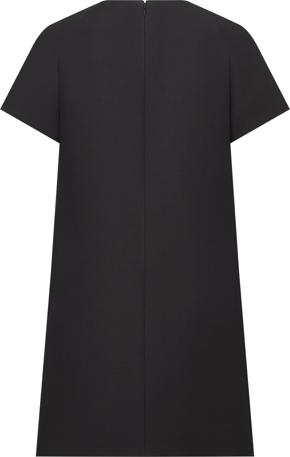 Straight Dress Black Wool and Silk DIOR