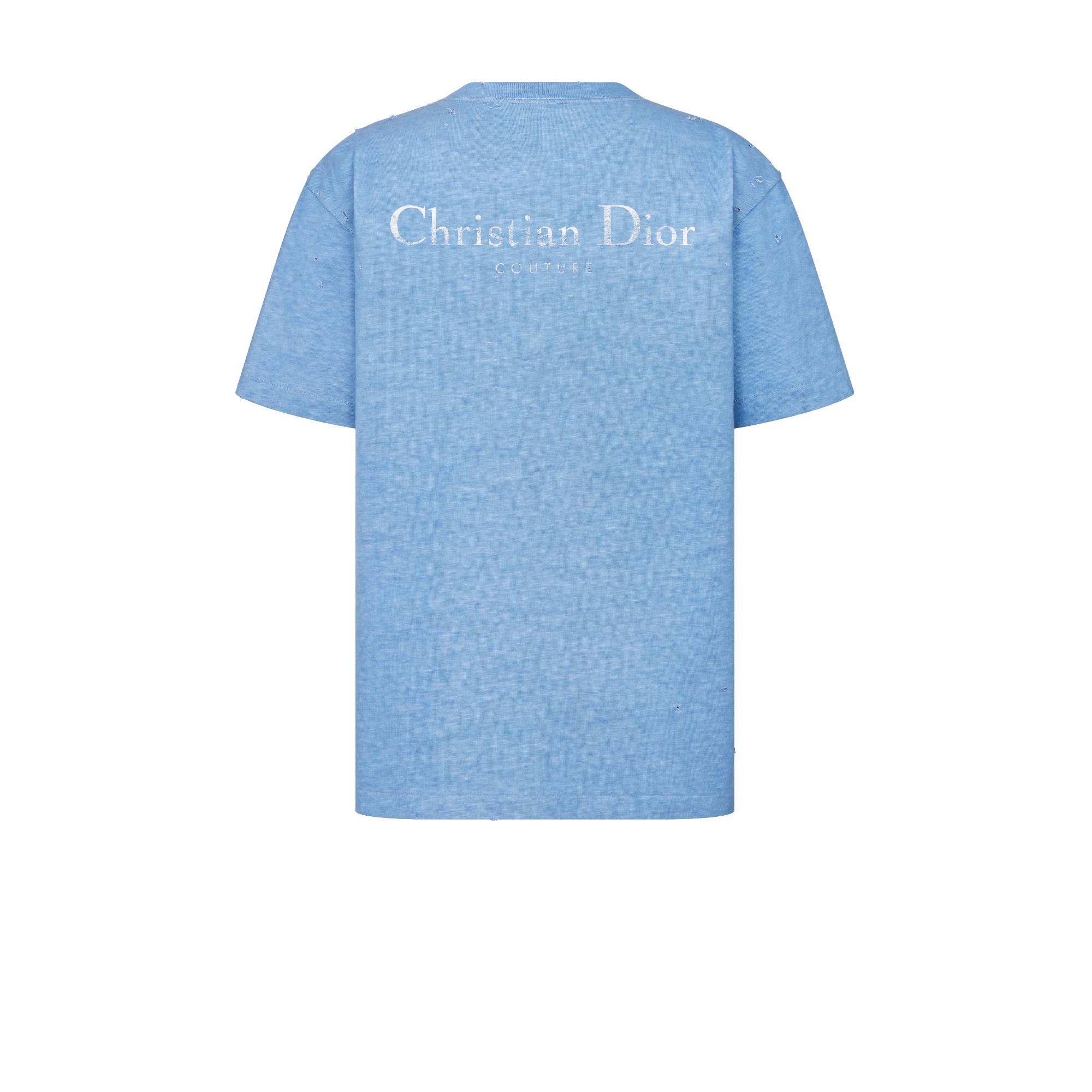 Christian Dior Tシャツ Christian Dior Couture T-Shirt, Relaxed Fit Blue Distressed
