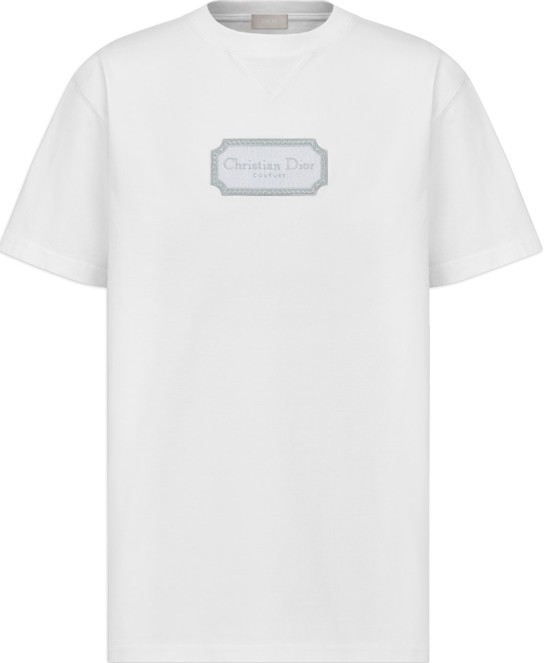Christian Dior Couture T Shirt Relaxed Fit White Cotton Jersey DIOR
