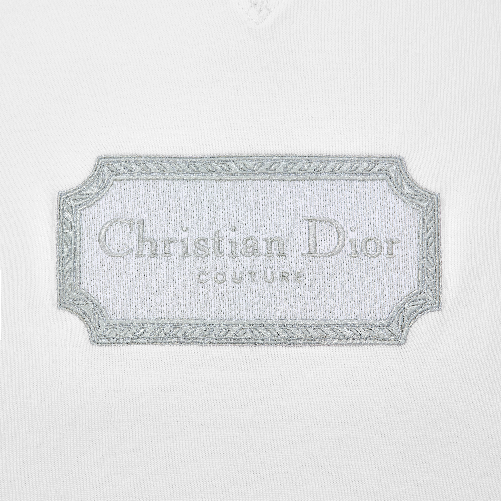 Christian Dior Couture T-Shirt, Relaxed Fit White Cotton Jersey E09