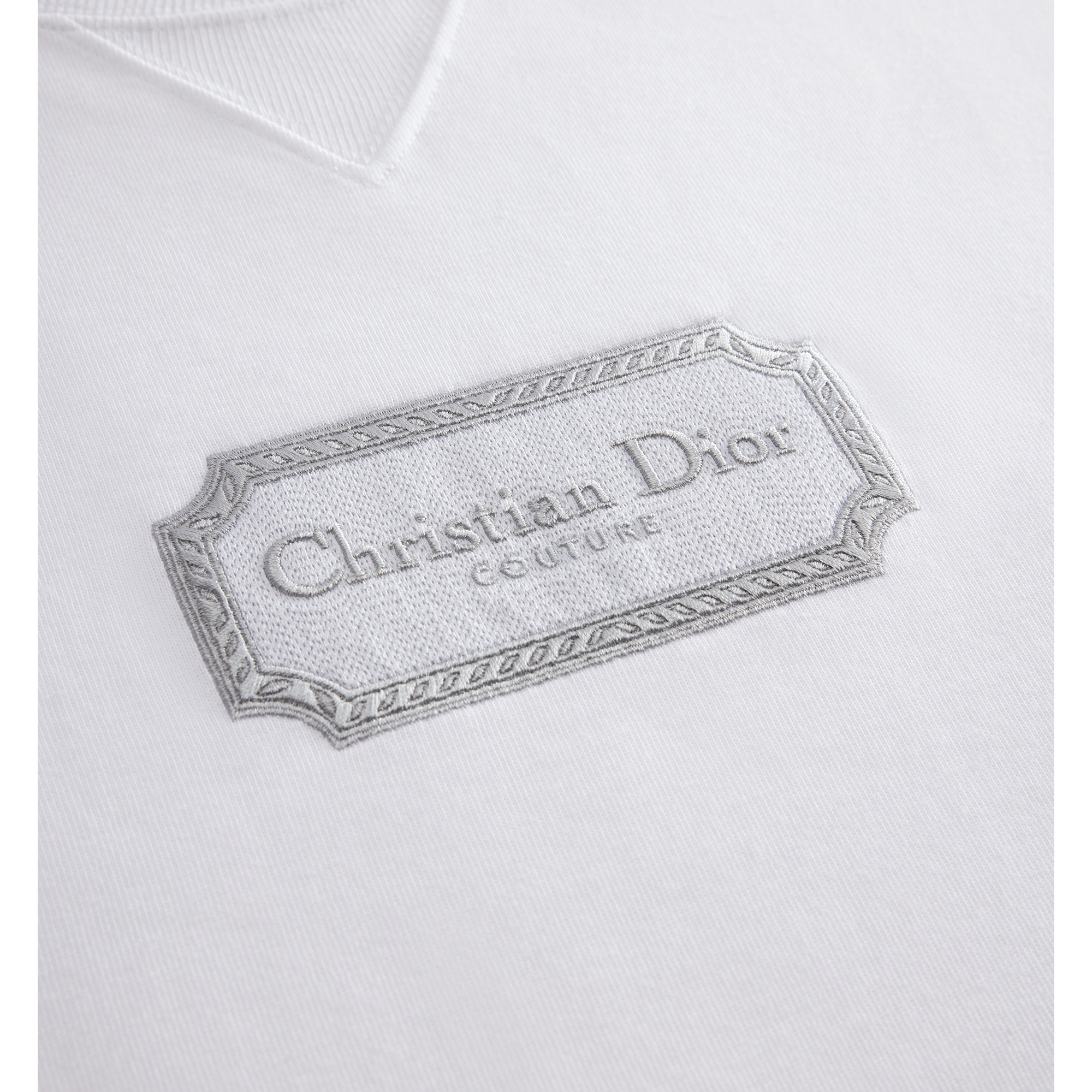 Christian Dior Couture T-Shirt, Relaxed Fit White Cotton Jersey E10