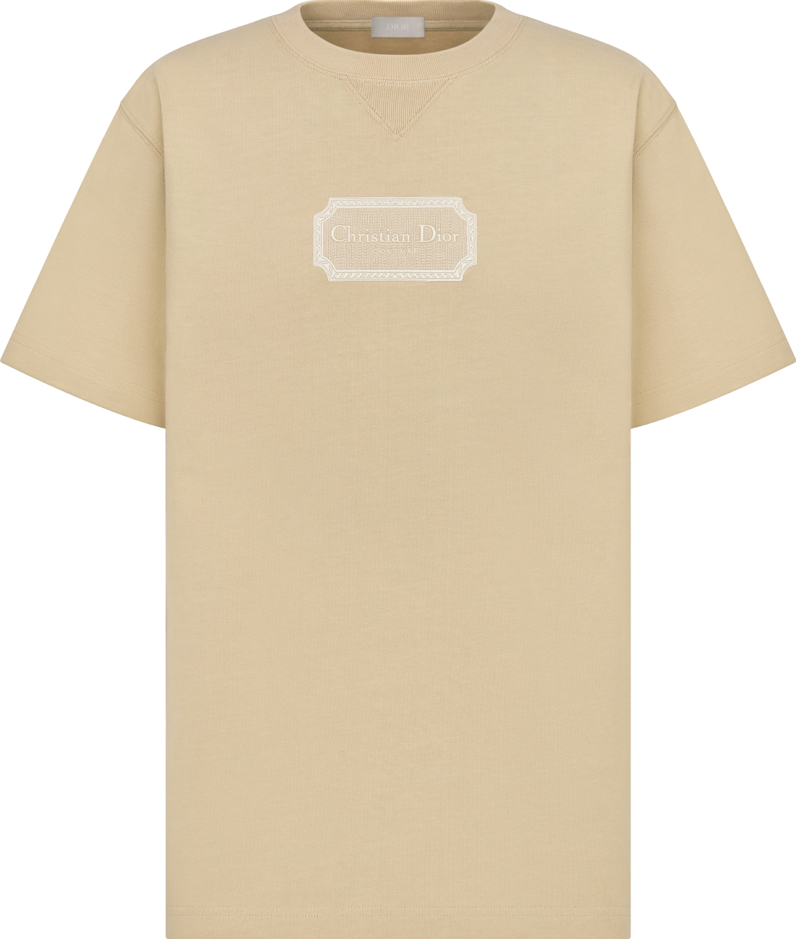 Christian Dior Couture T-Shirt, Relaxed Fit Gray Cotton Jersey | DIOR