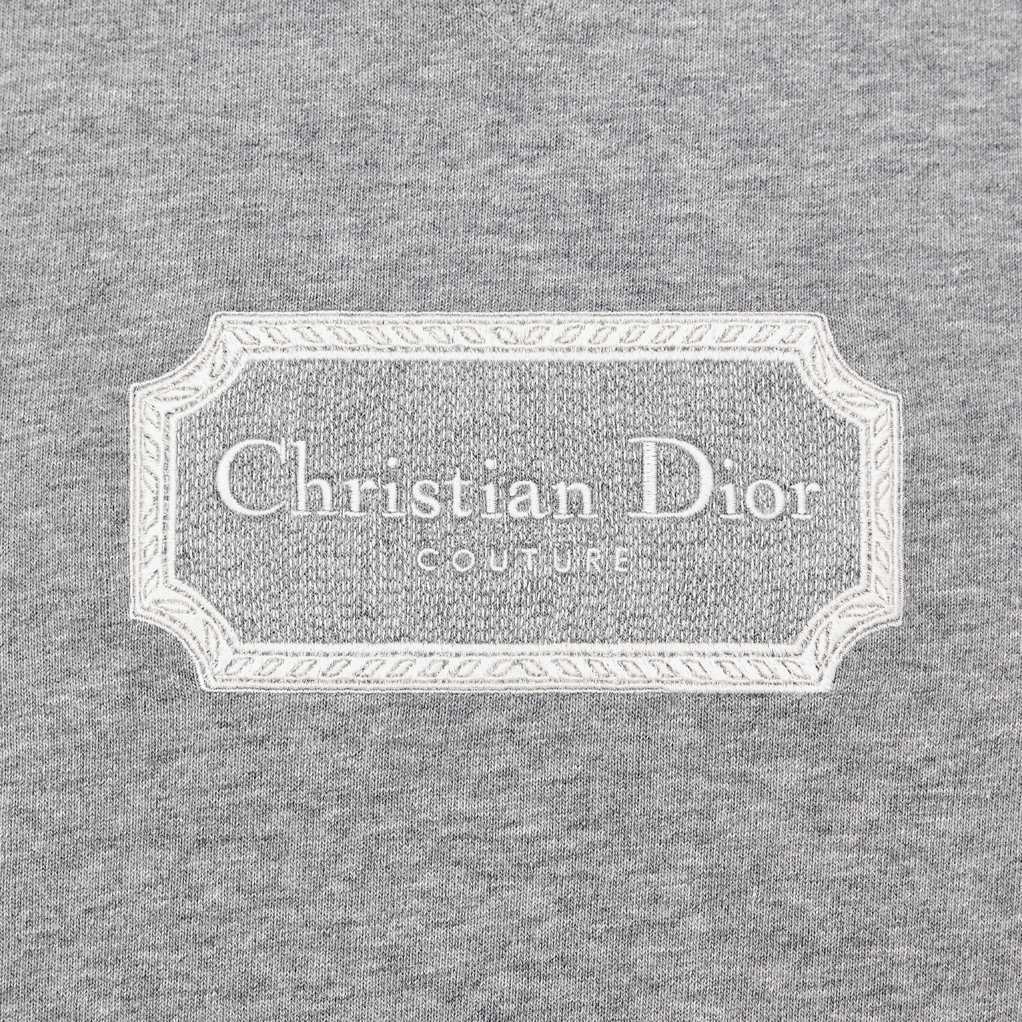 T-shirt Christian Dior Couture, coupe relax Jersey de coton gris E09