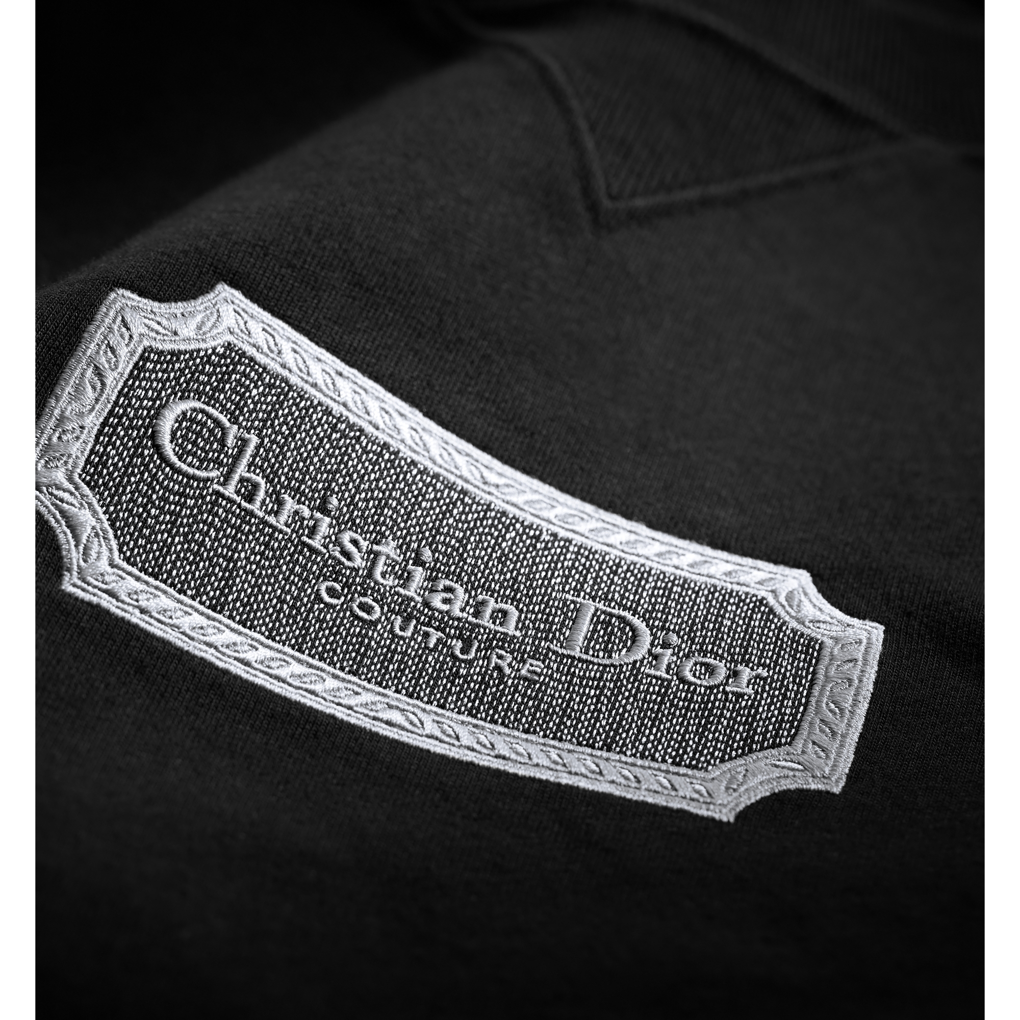 Christian Dior Couture T-Shirt, Relaxed Fit Black Cotton Jersey E10
