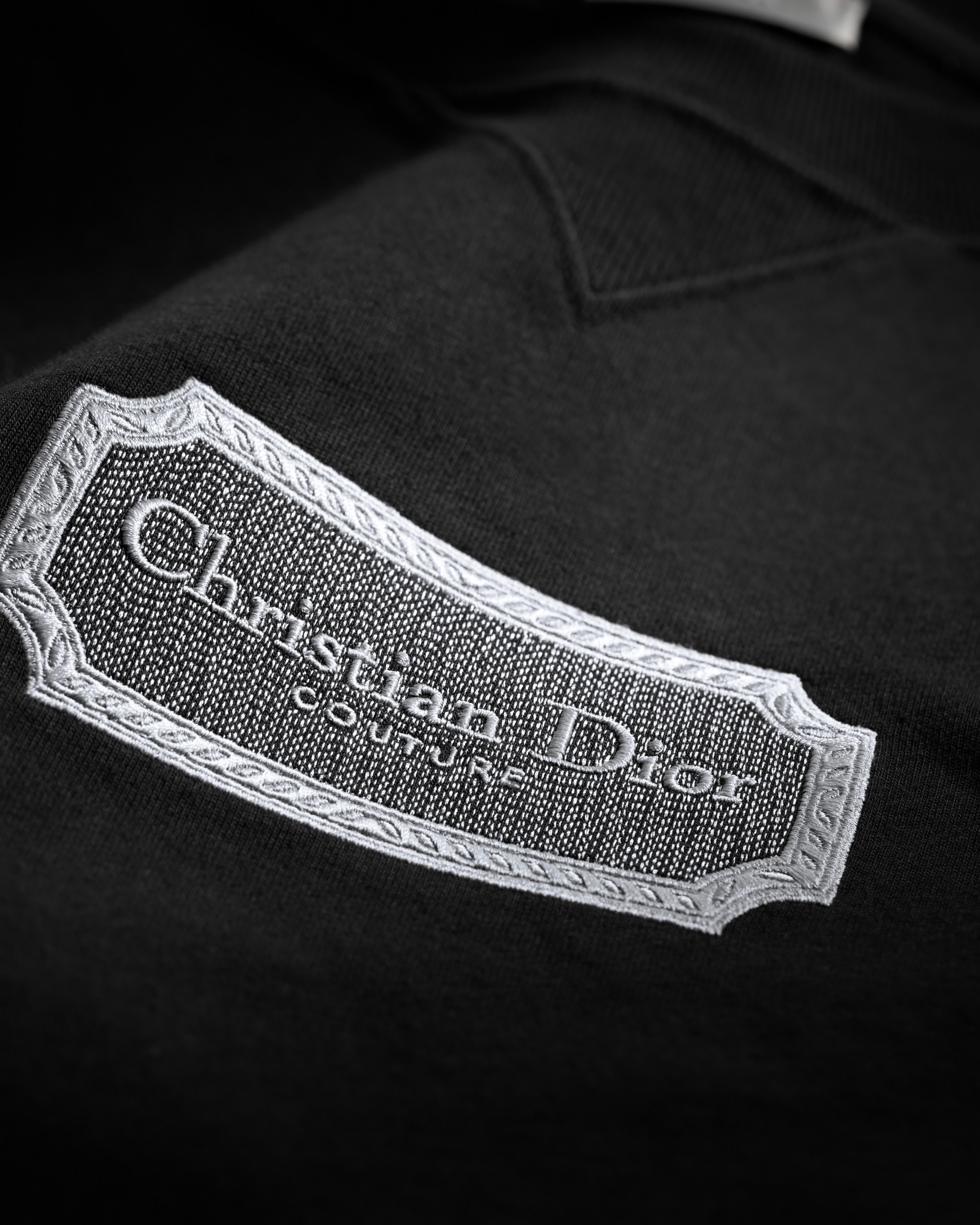Christian Dior Couture T-Shirt, Relaxed Fit Black Cotton Jersey E10