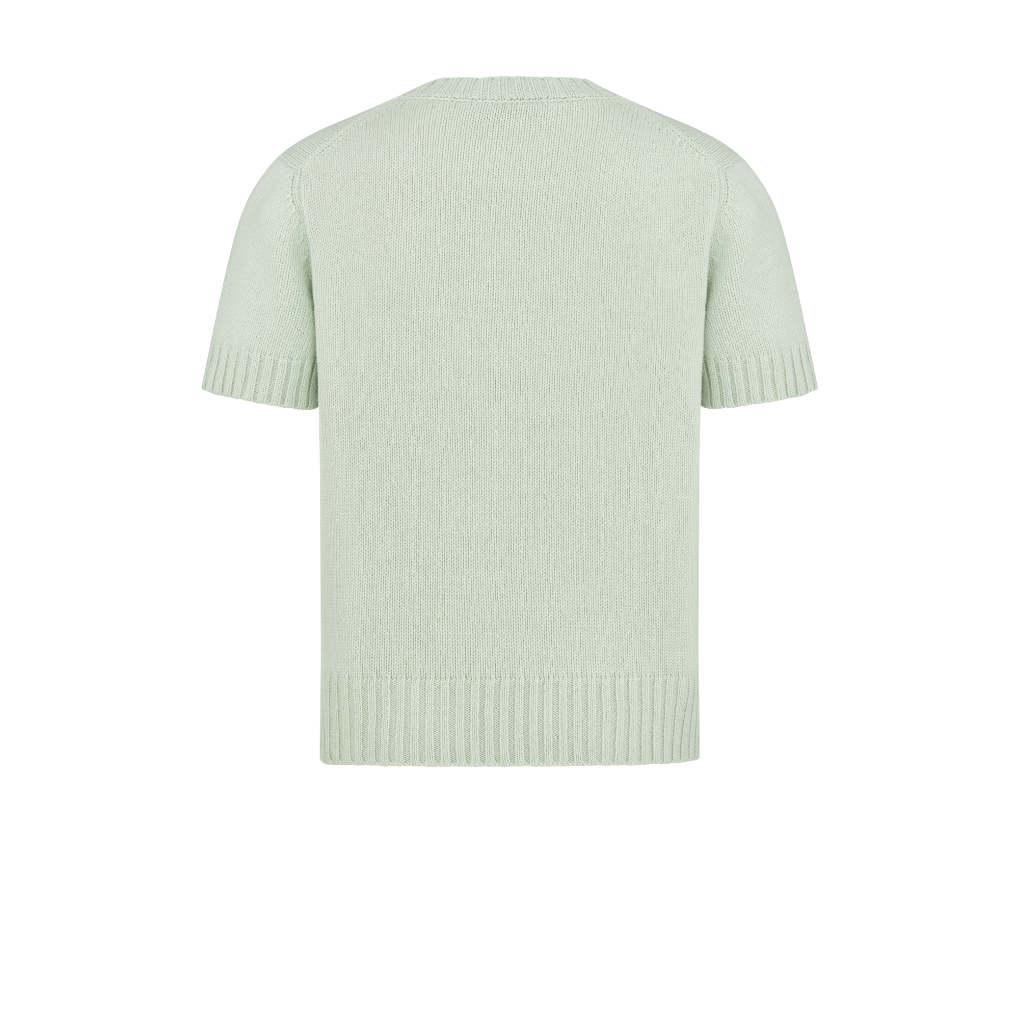 Short-Sleeved Sweater Sea Green Cashmere Knit | DIOR