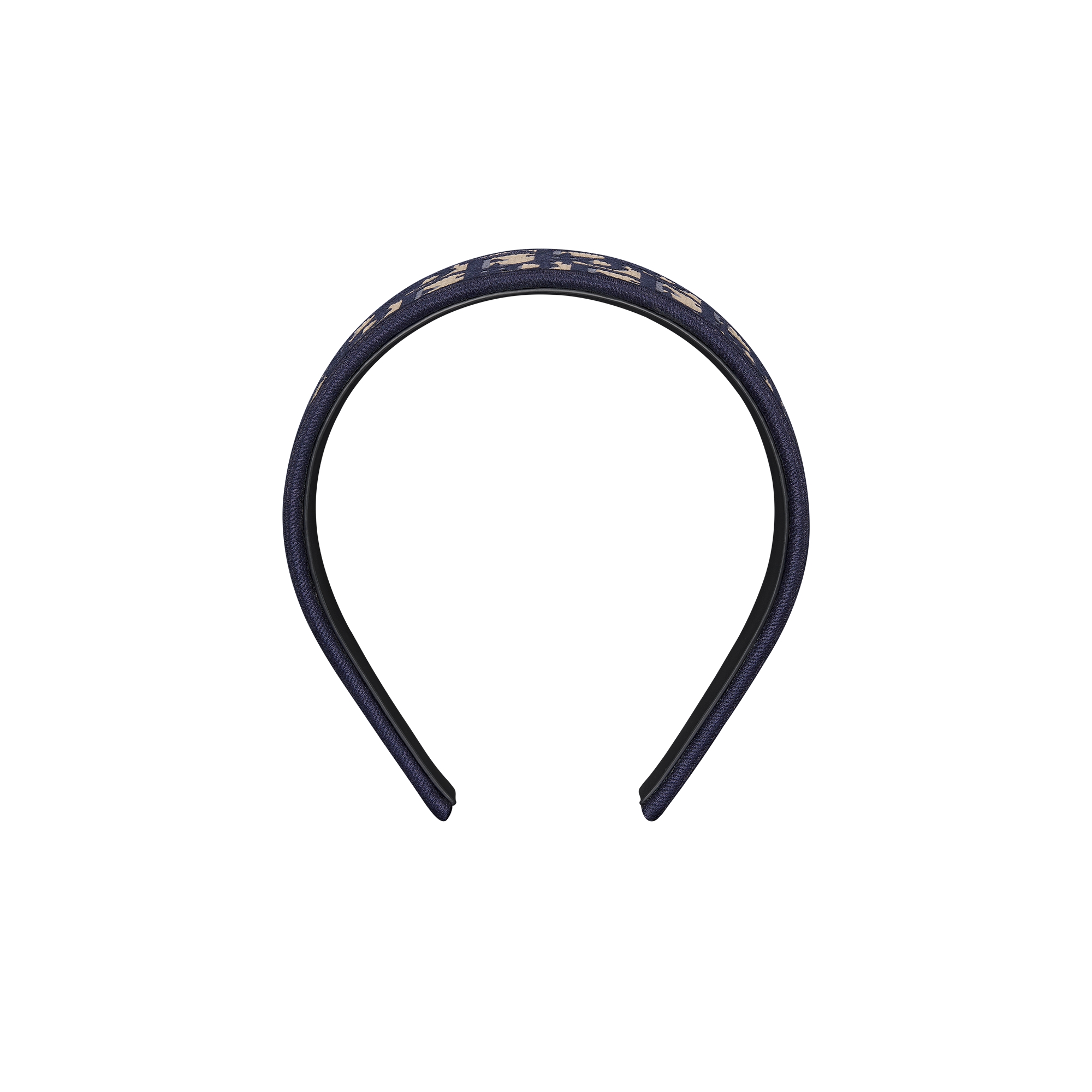Dior Oblique Dior Band Headband Navy Blue Embroidery E01
