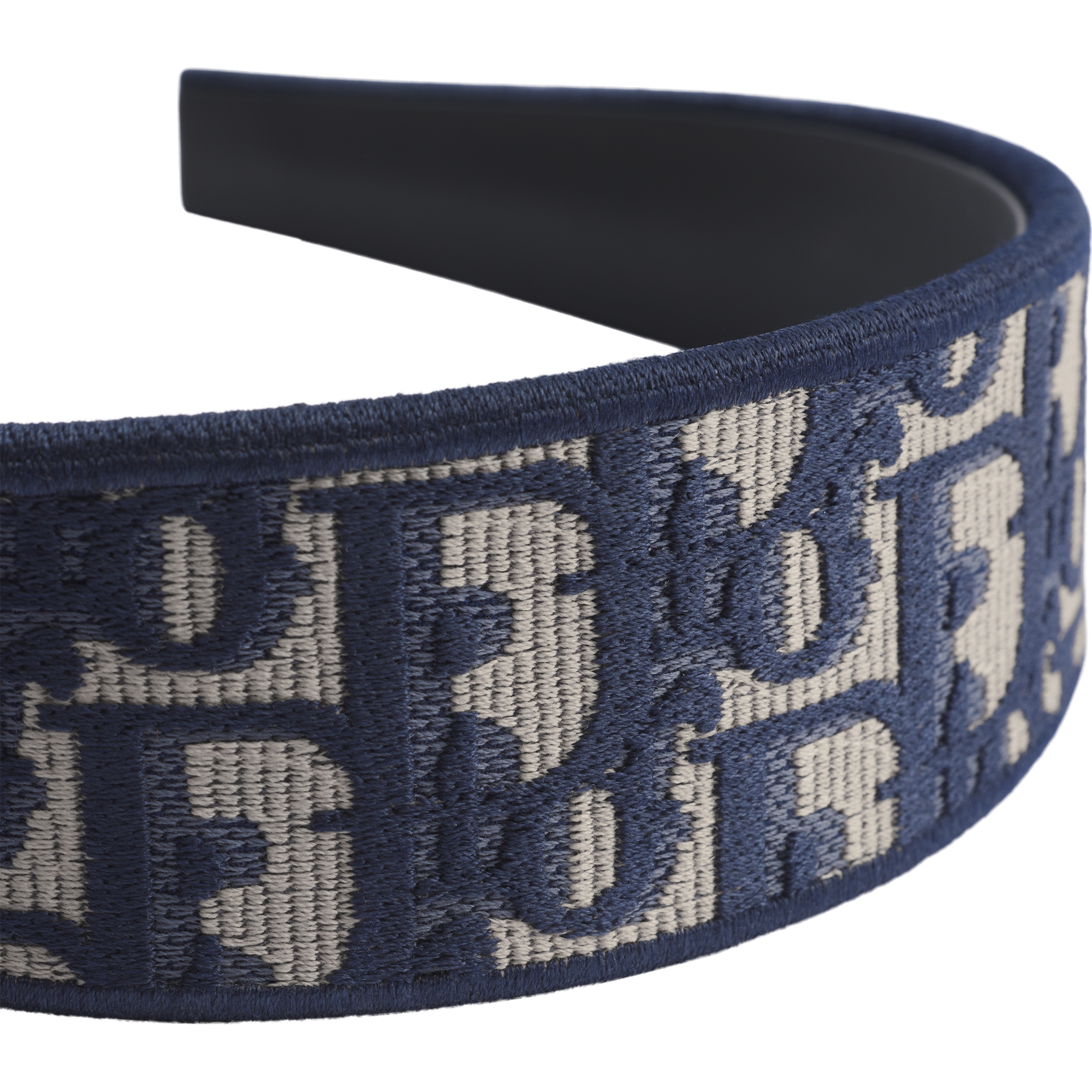 Dior Oblique Dior Band 헤어밴드 네이비 블루 자수 E10