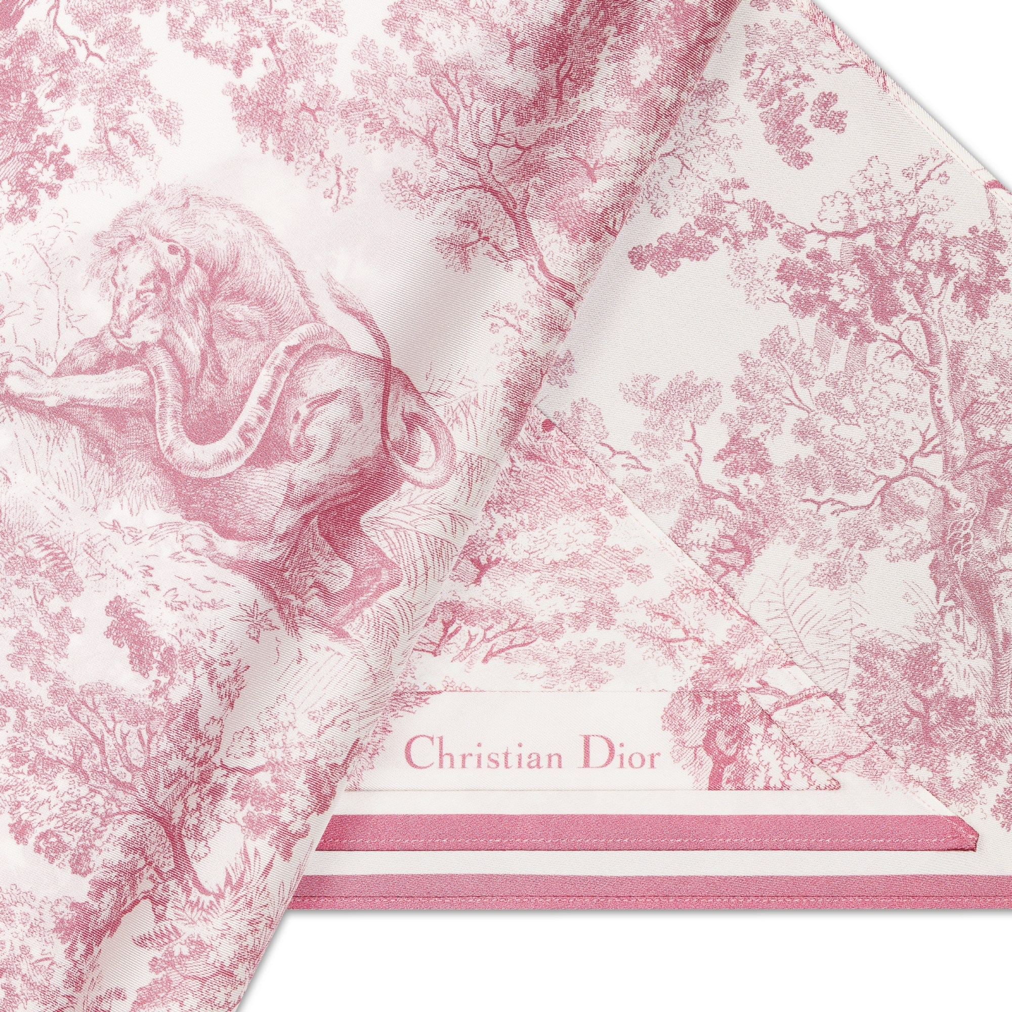 Dioriviera Toile de Jouy Sauvage Dior Silk Top White and