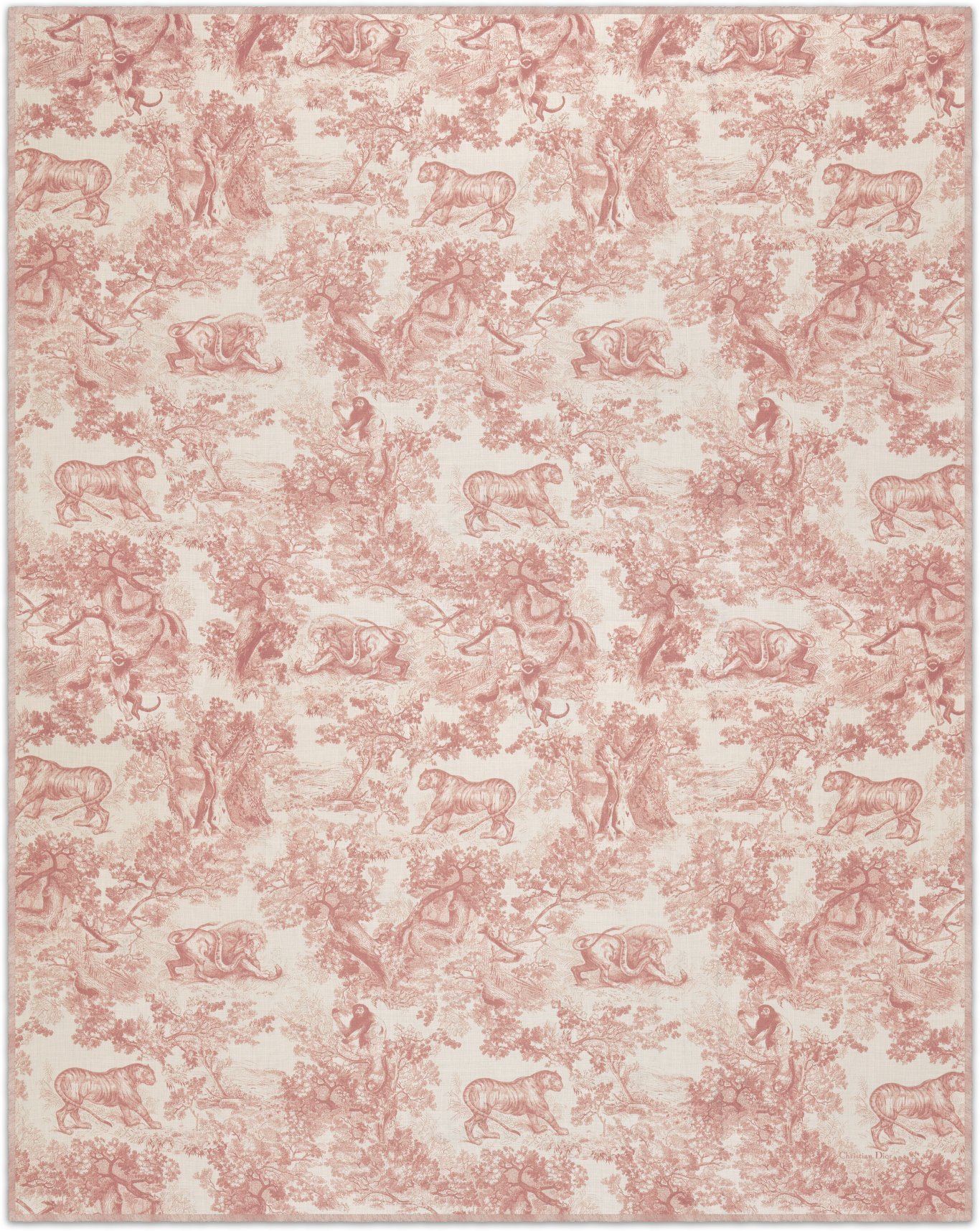 Toile de Jouy Sauvage Stole Unfolded view