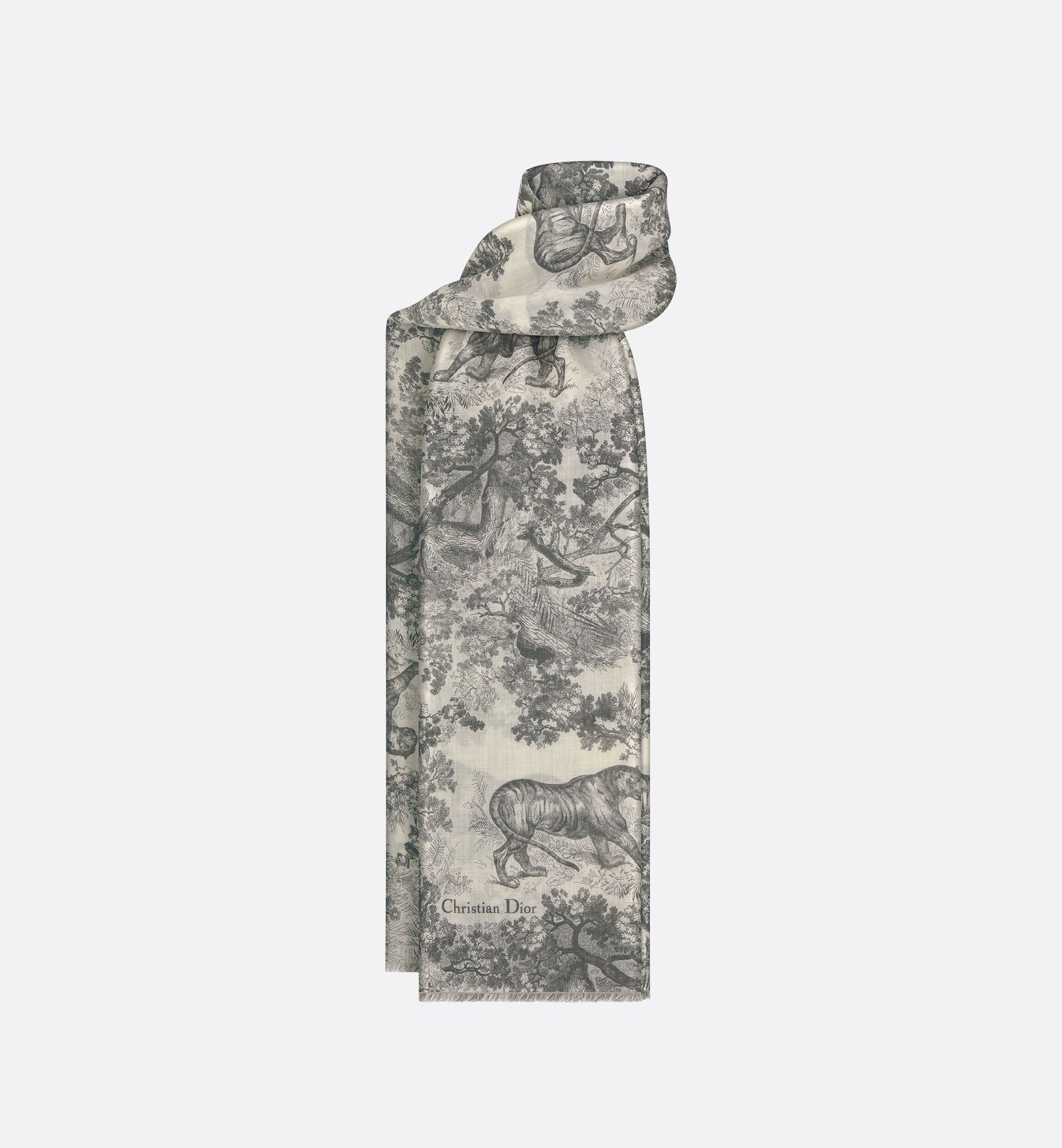 Ivory and Gray Cashmere