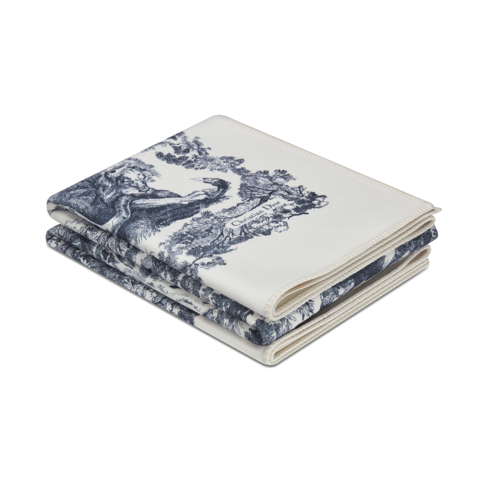 Toile de Jouy Sauvage Blanket