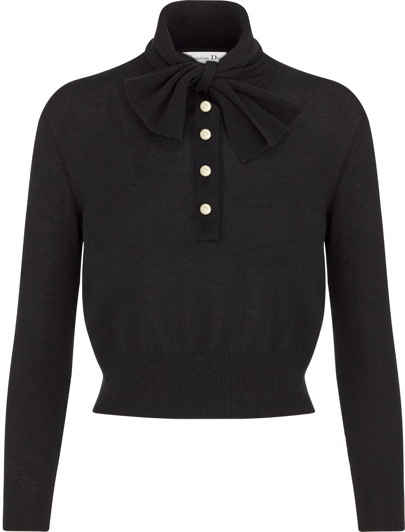 Tied Collar Sweater Front view Front view