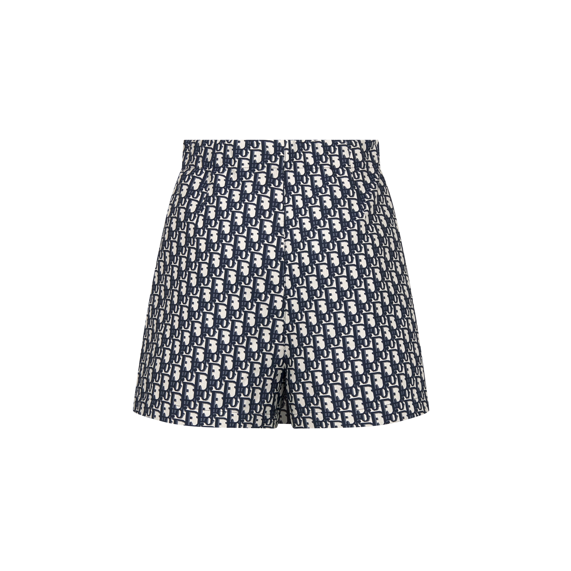 Skort Blue Jacquard Technical Taffeta with Dior Oblique Motif E08