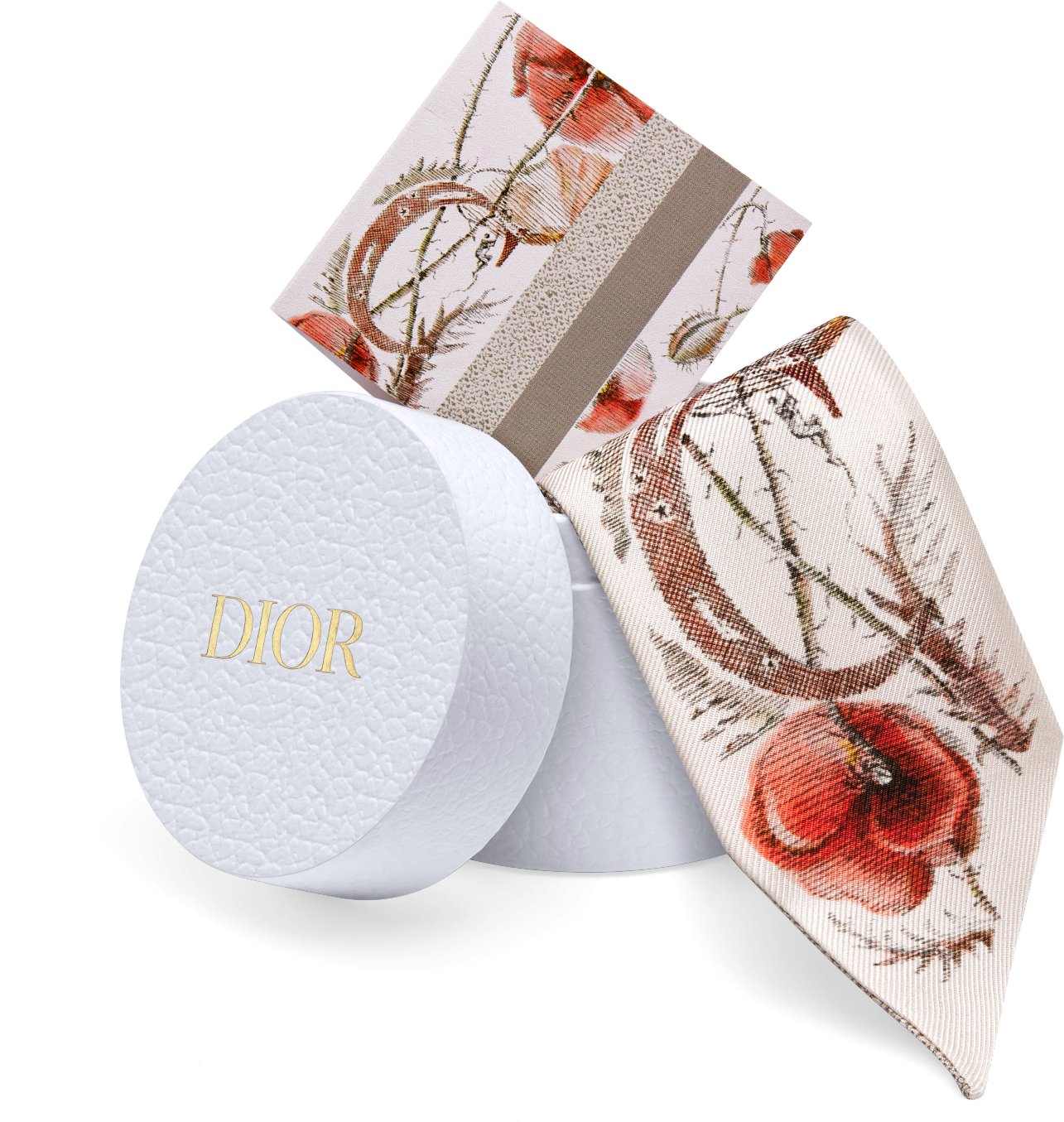 DIOR | ABCDior ミッツァ スカーフ C Coquelicot - Comète シルクツイル