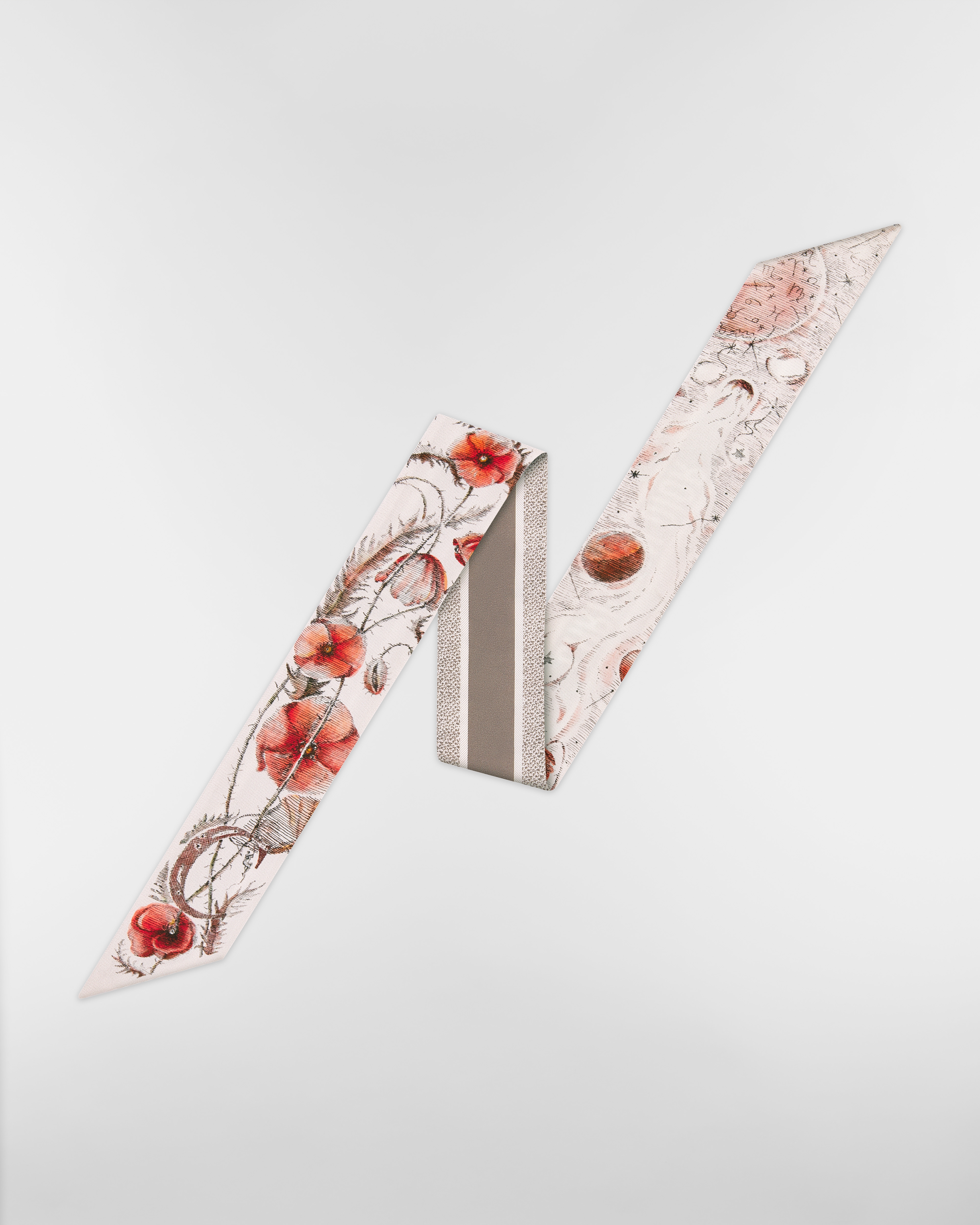 ABCDior ミッツァ スカーフ C Coquelicot - Comète シルクツイル E01