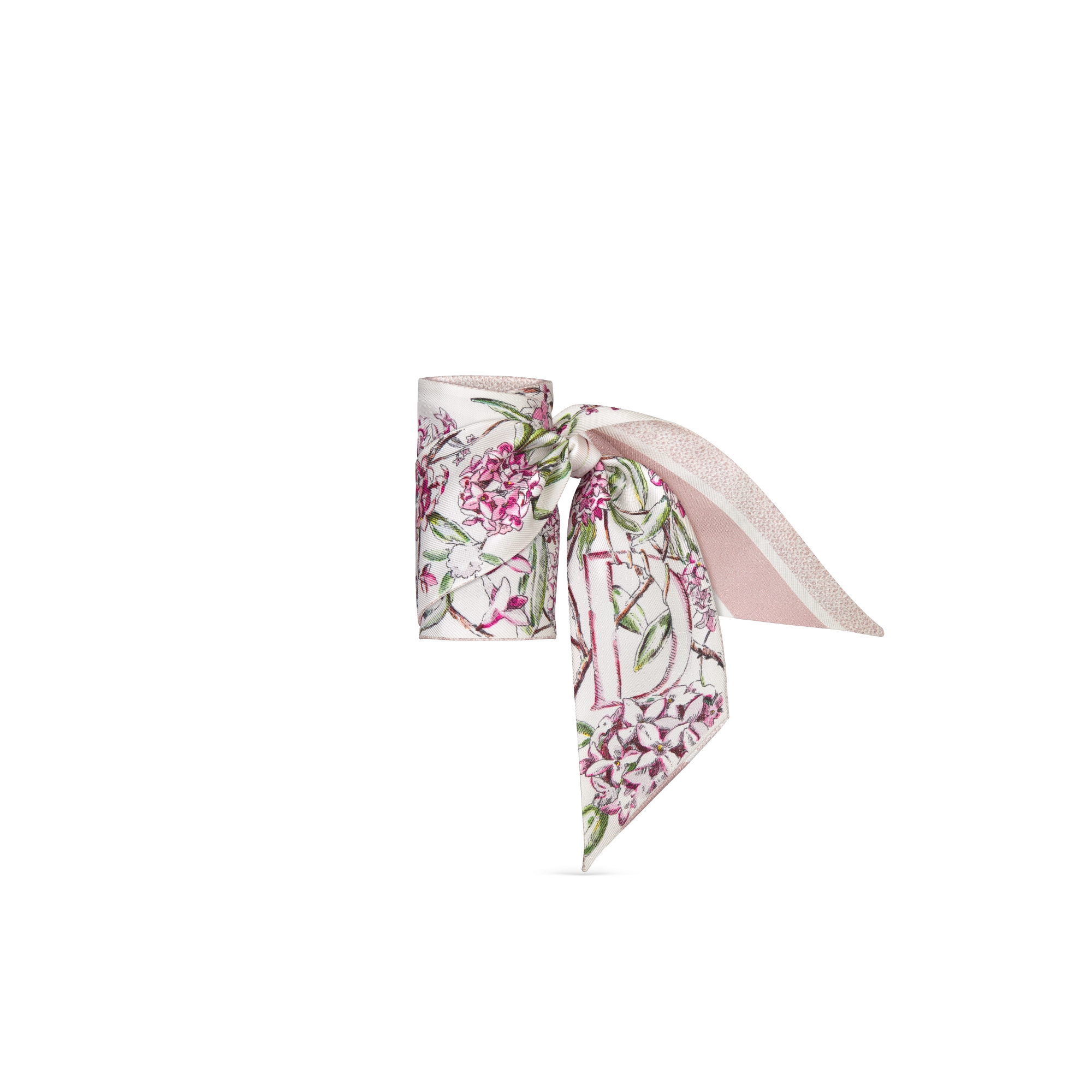 ABCDior D Daphné - Daphné Mitzah Scarf Ivory Multicolor Silk Twill E03