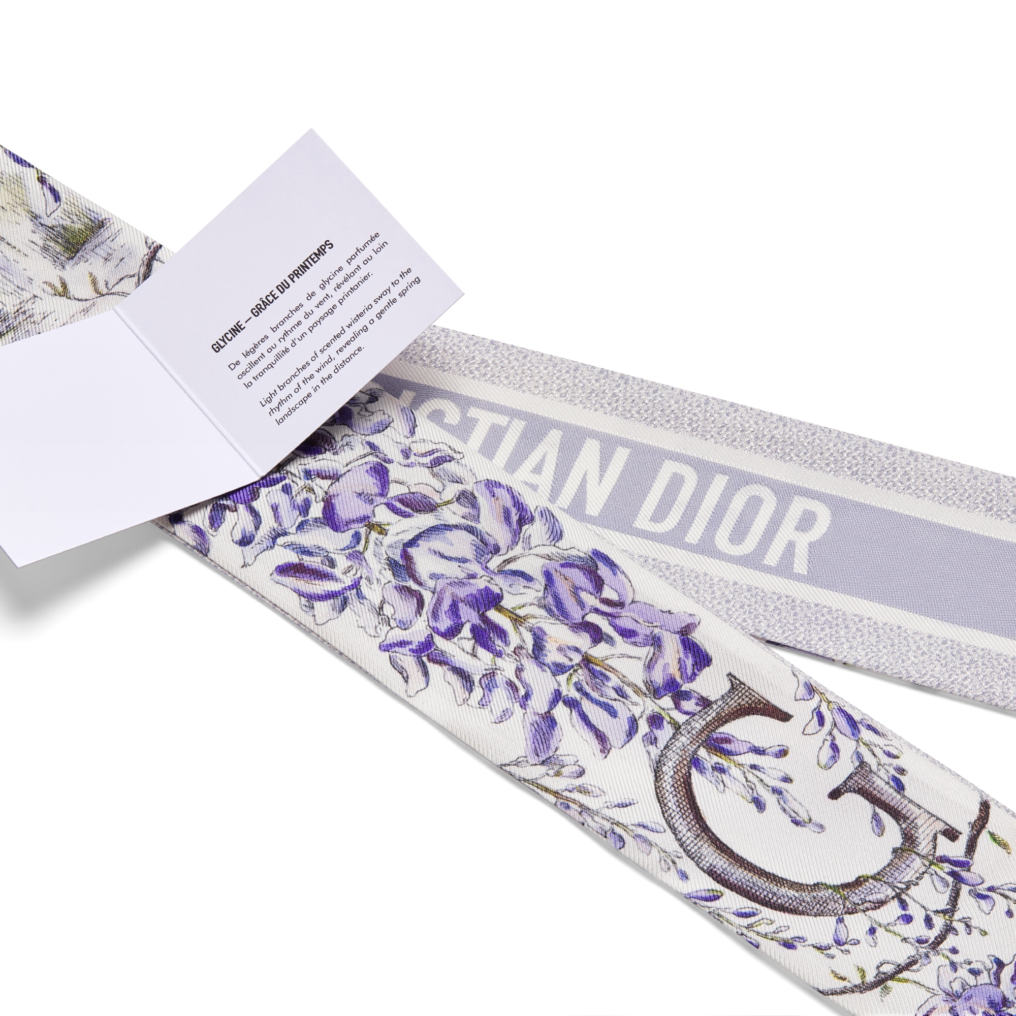 ABCDior G Glycine - Grâce du Printemps Mitzah Scarf