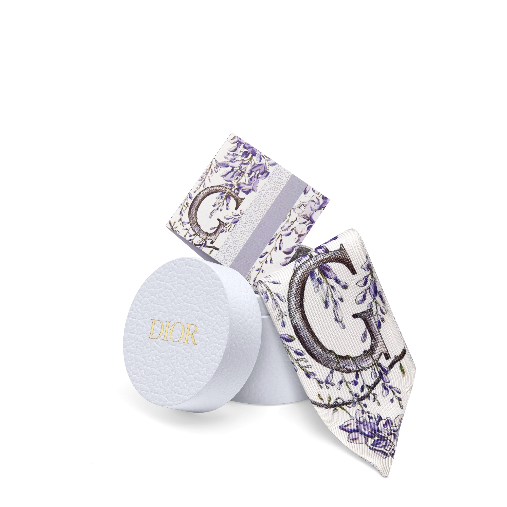 ABCDior G Glycine - Grâce du Printemps Mitzah Scarf