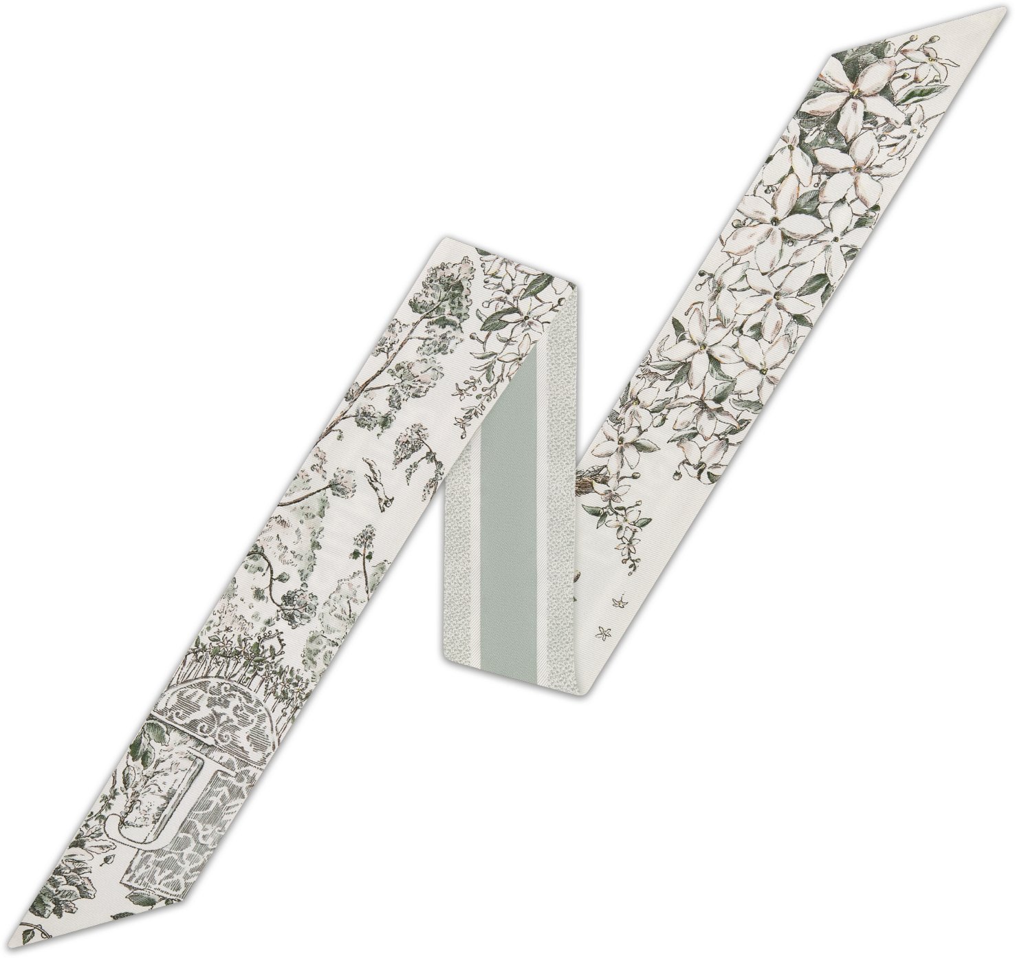 ABCDior J Jasmin - Jardin Blanc Mitzah Scarf aria_woman_viewcode_e01