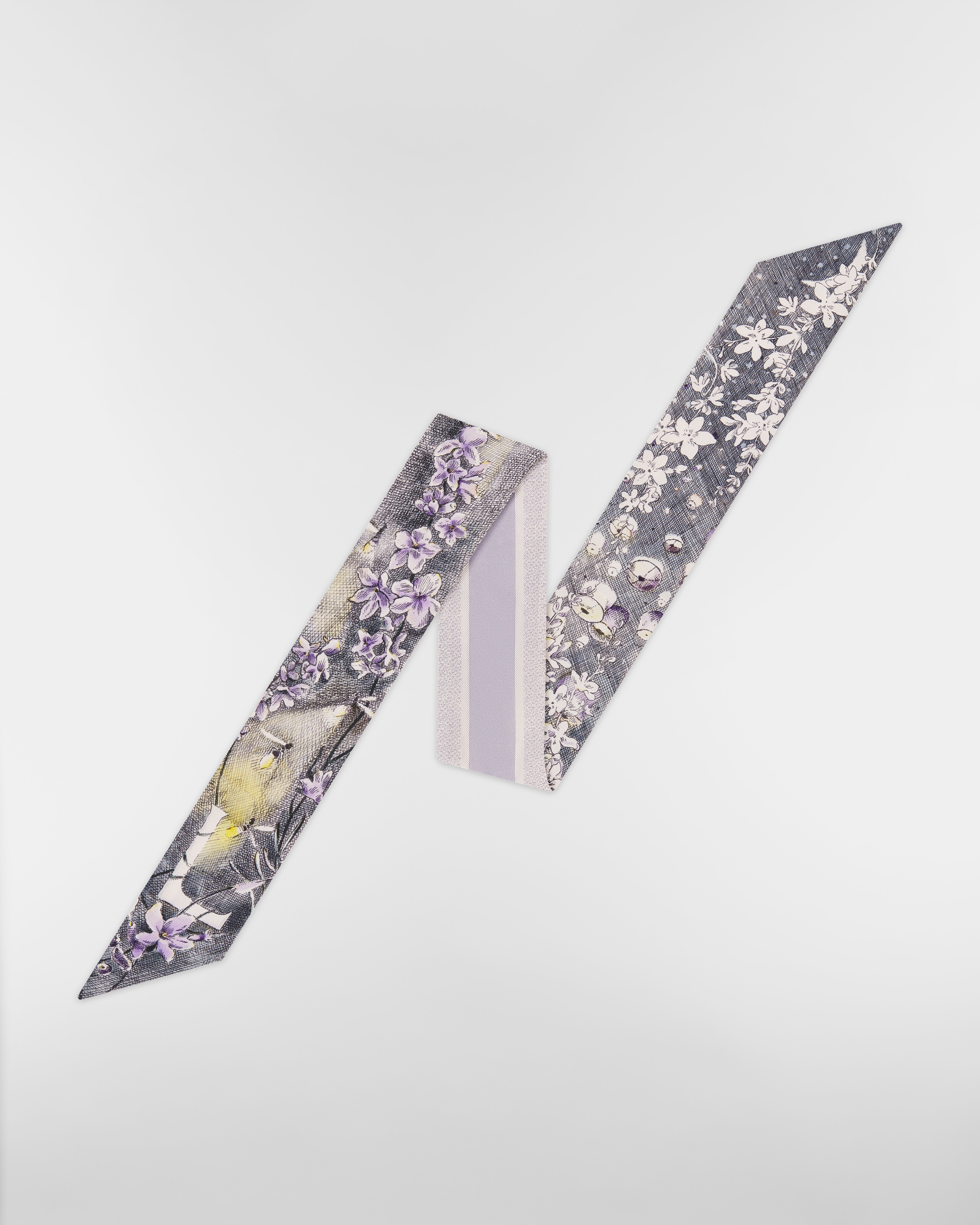 ABCDior ミッツァ スカーフ Lavande - Lumière シルクツイル E01