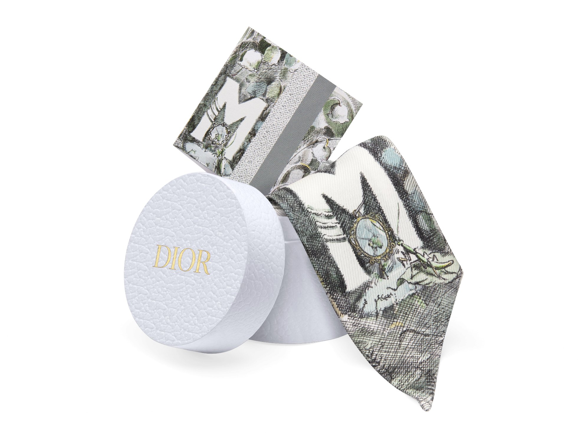 DIOR | ABCDior ミッツァ スカーフ M Muguet - Merveille シルクツイル