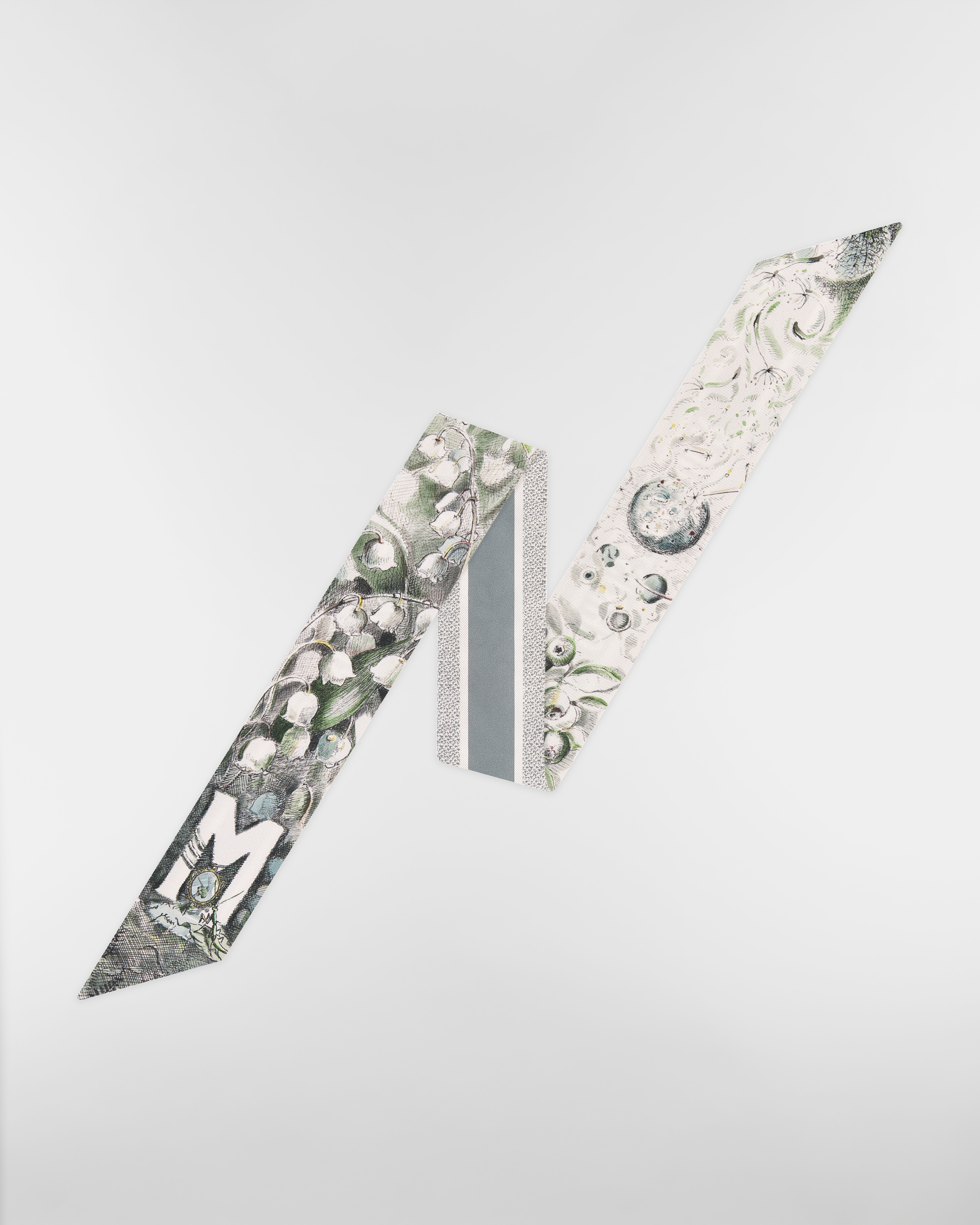 ABCDior ミッツァ スカーフ M Muguet - Merveille シルクツイル E01