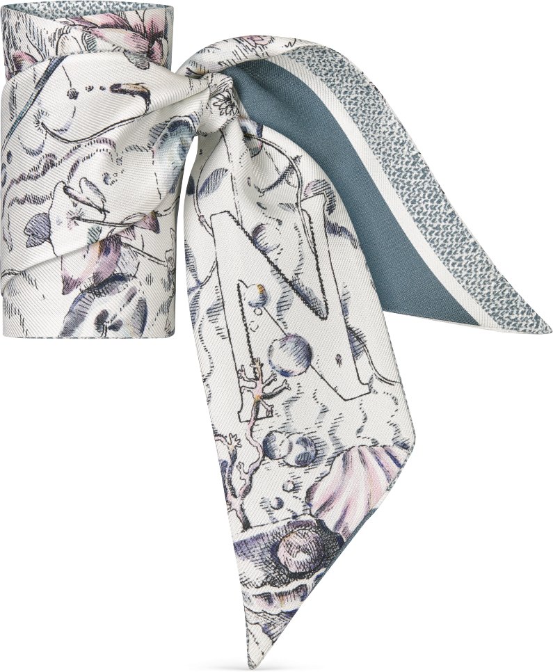 ABCDior N Nénuphar - Nymphe Mitzah Scarf Ivory Multicolor