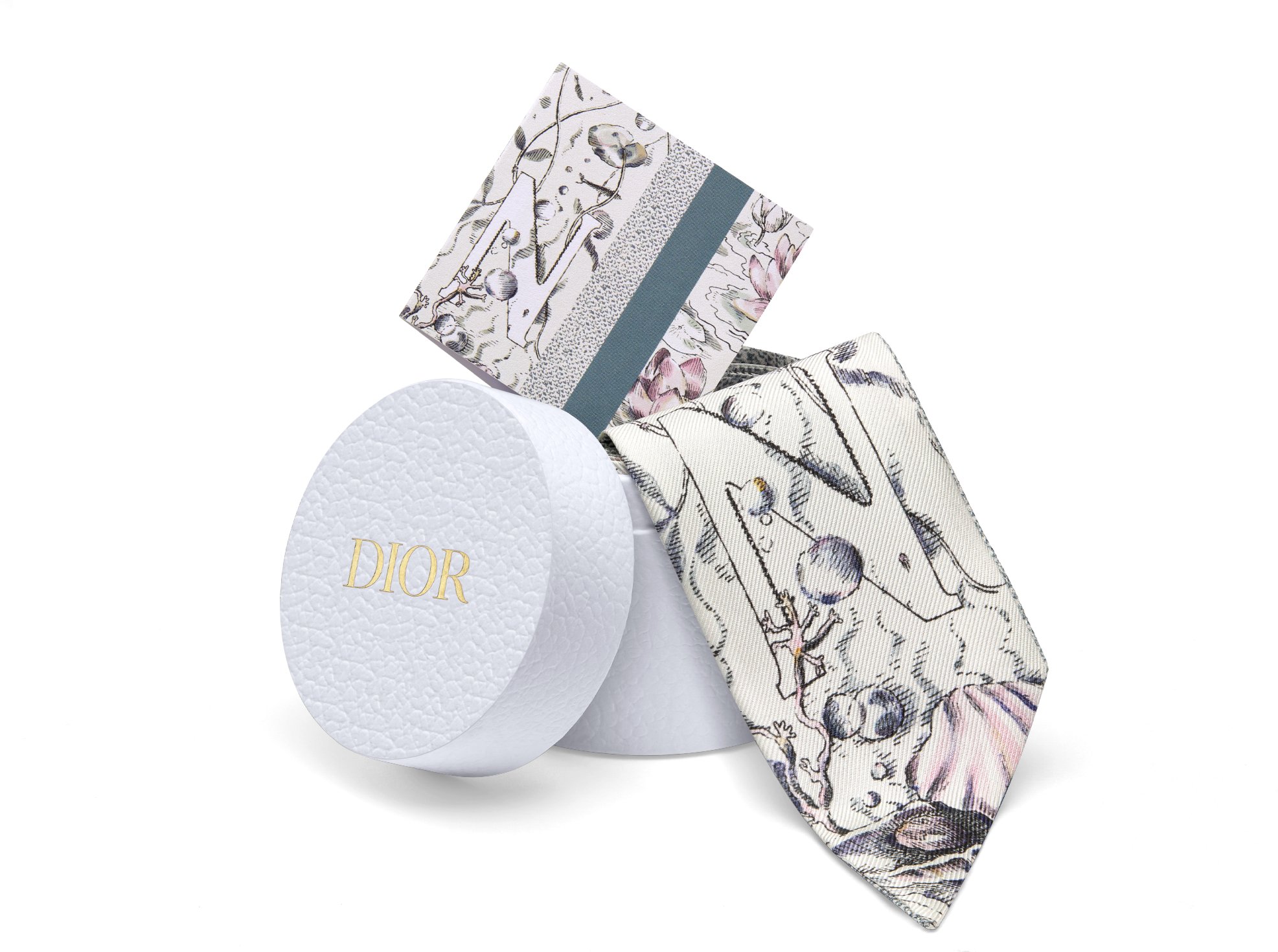 ABCDior N Nénuphar - Nymphe Mitzah Scarf Ivory Multicolor