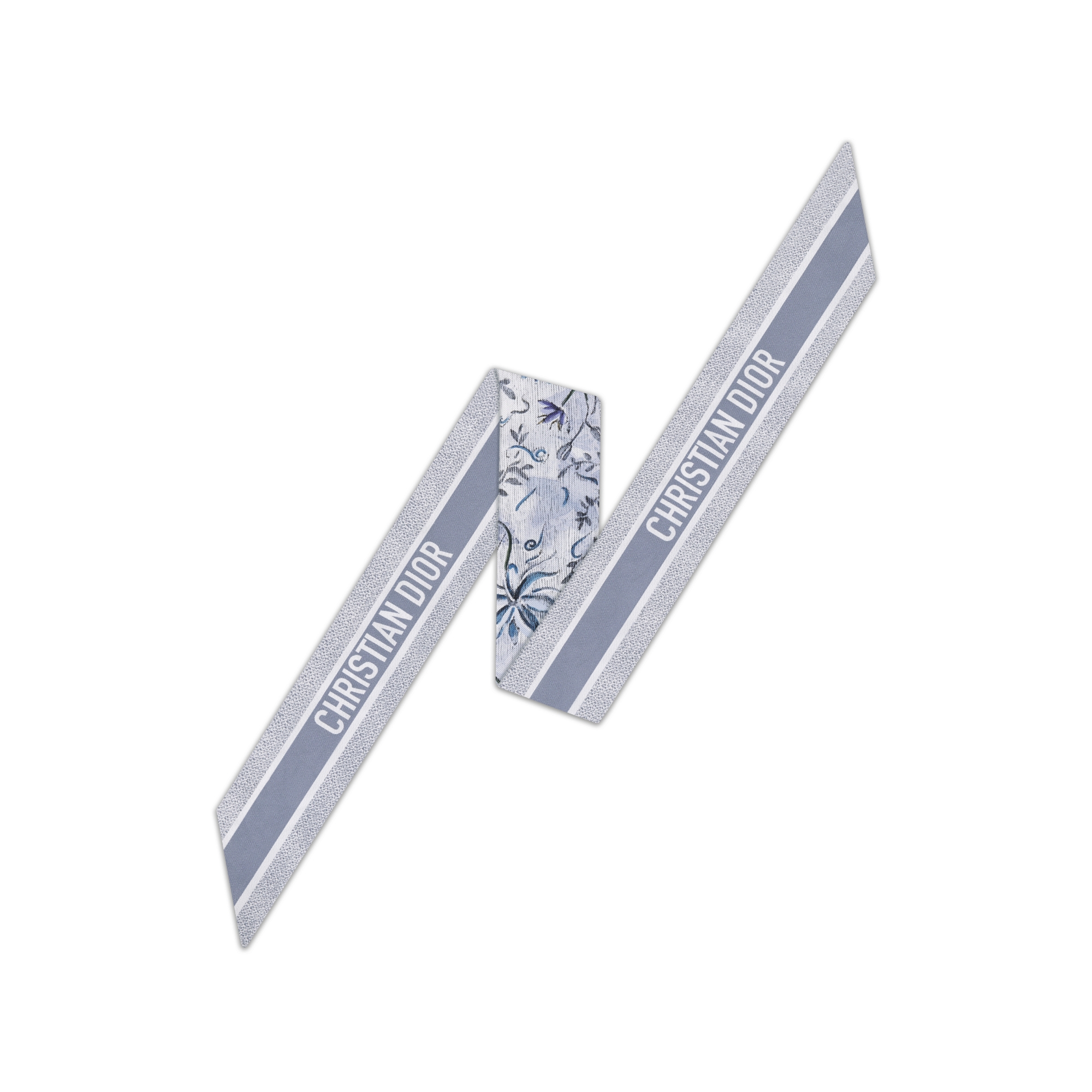 ABCDior S Scille - Souffler Mitzah Scarf Ivory Multicolor Silk Twill E08