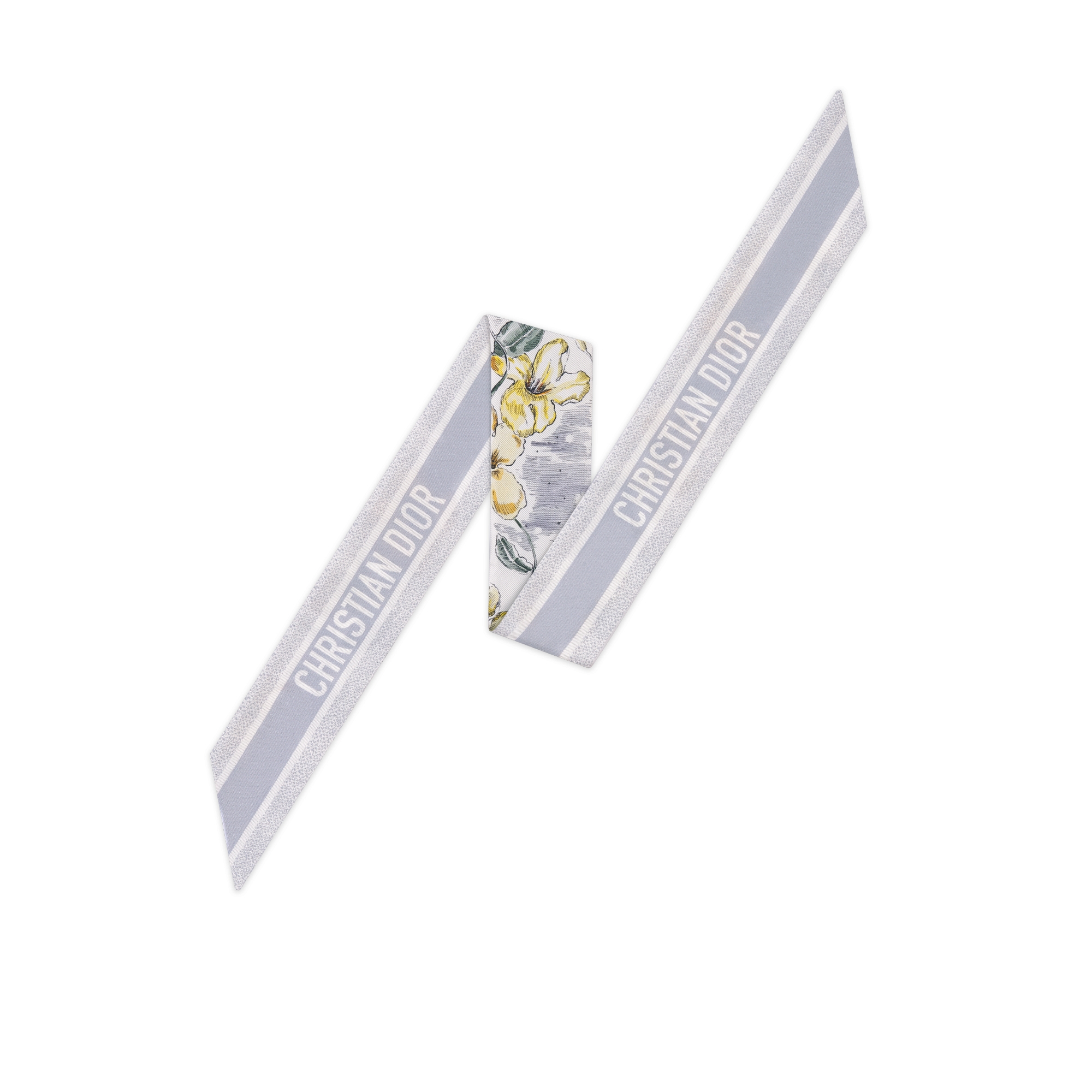 ABCDior U Uncarina - Univers Mitzah Scarf Ivory Multicolor Silk Twill E08