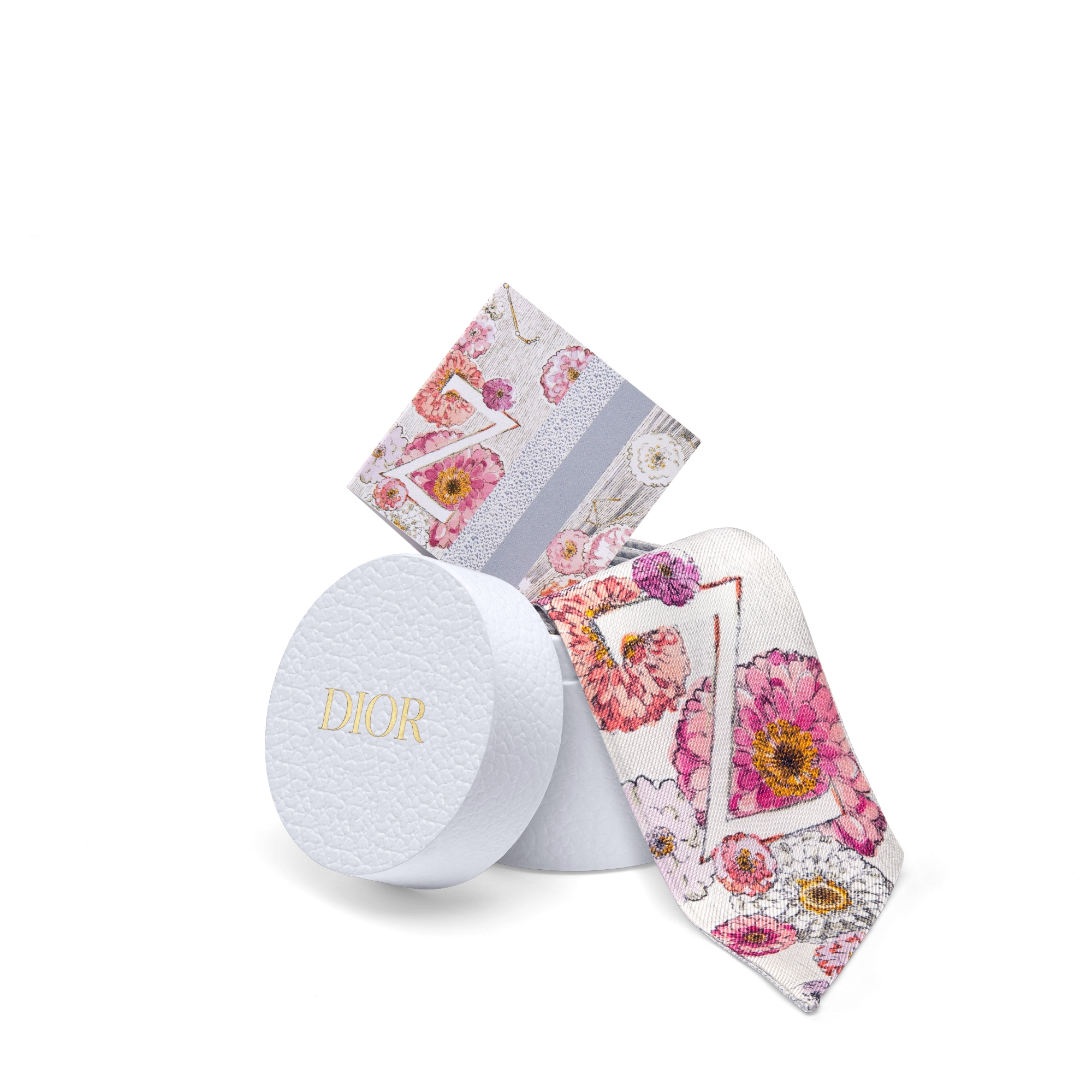 ABCDior Z Zinnia - Zodiaque Mitzah Scarf Ivory Multicolor Silk Twill E10