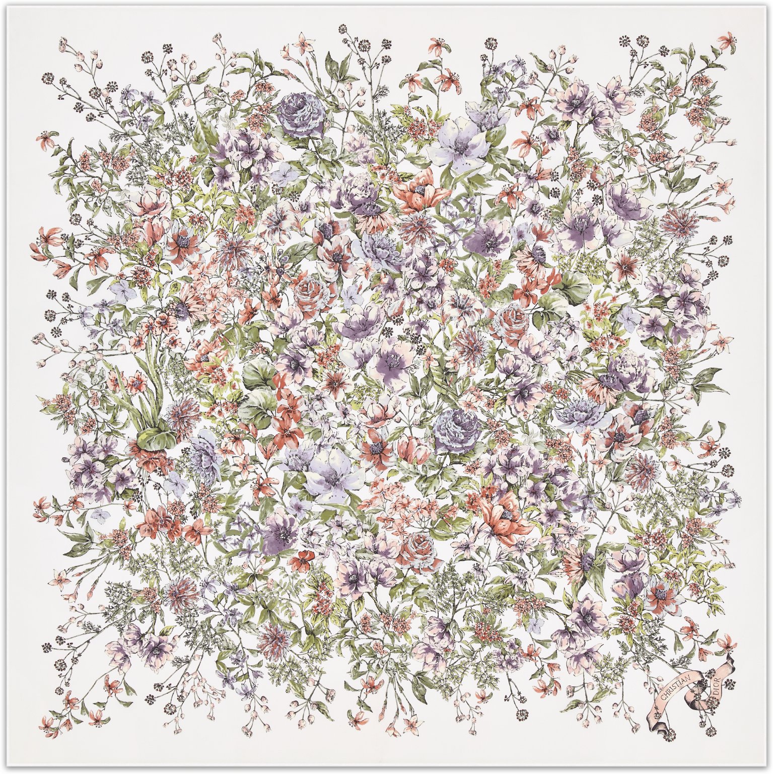 D-Floral 90 Square Scarf aria_woman_viewcode_e01