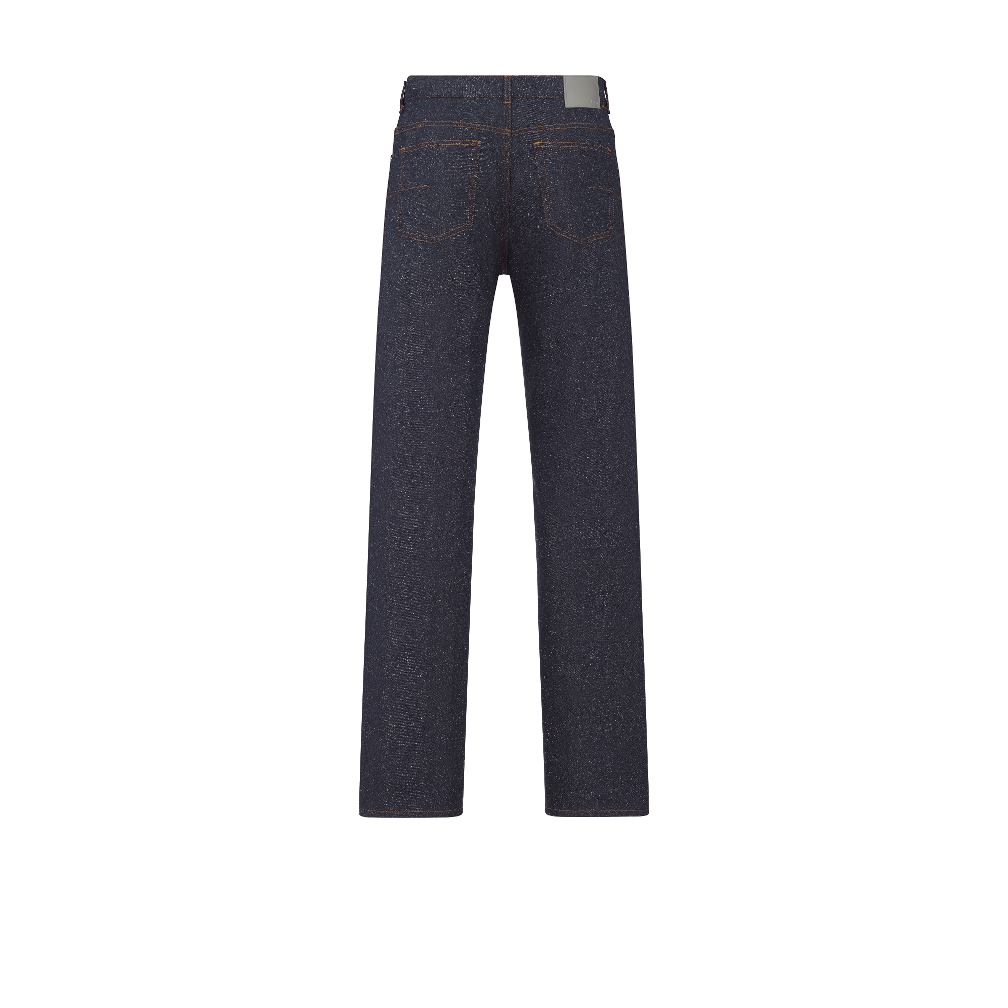 Dior Icons Long Heritage Jeans Navy Blue Silk Twill E08