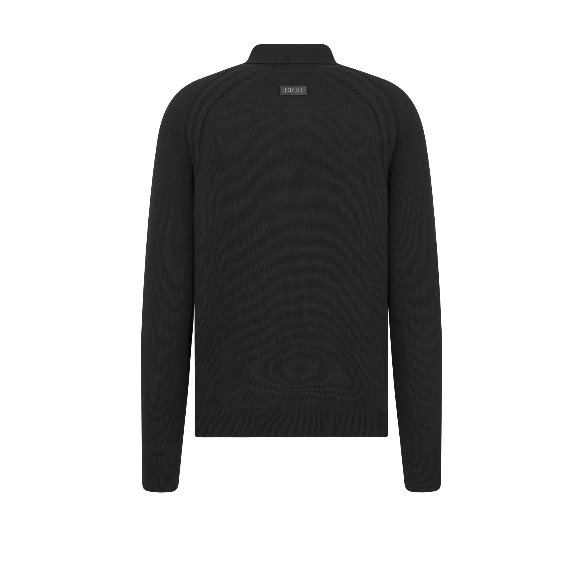 Polo a maniche lunghe Dior Icons Jersey di cachemire nero E08