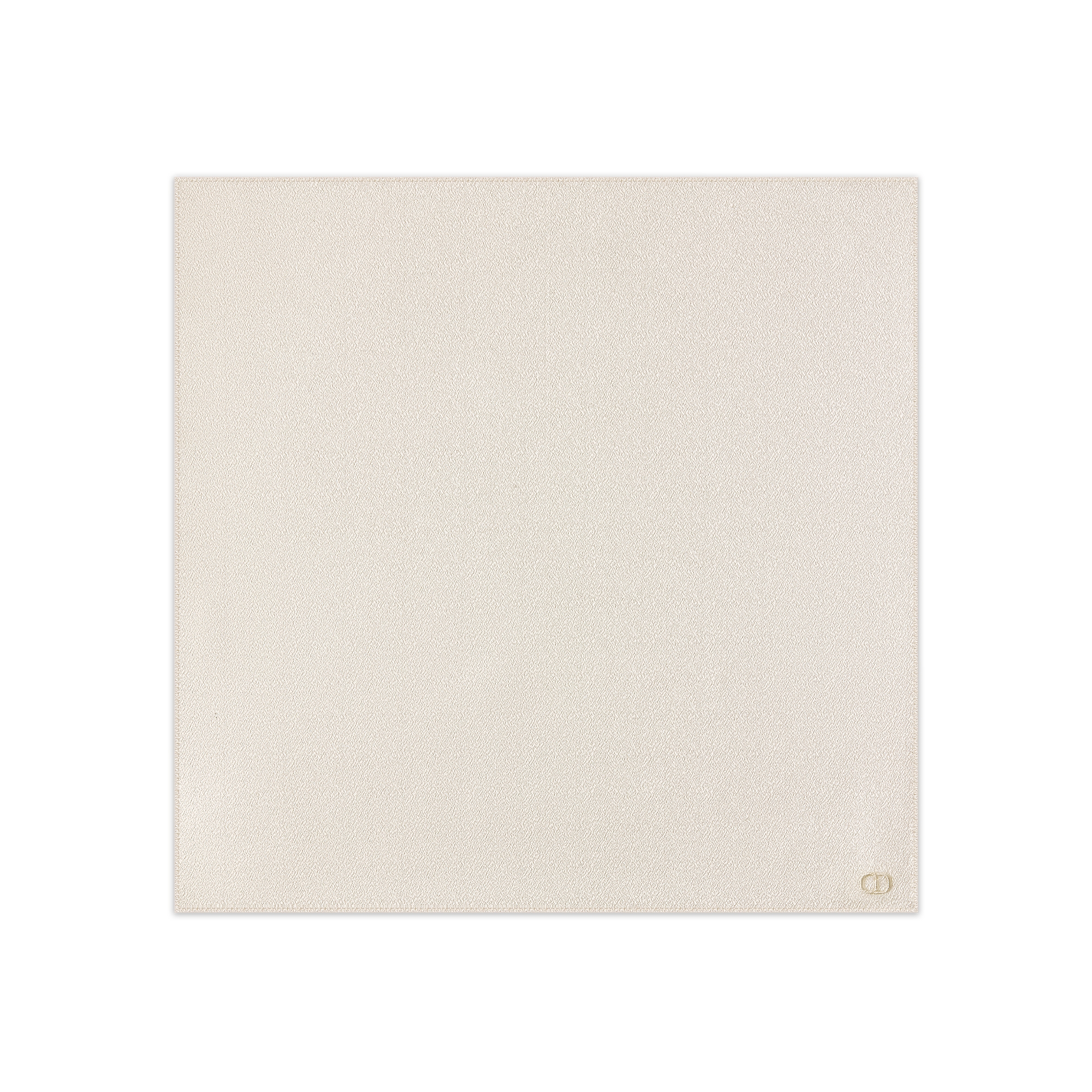 Pocket Square Beige Silk Satin E01