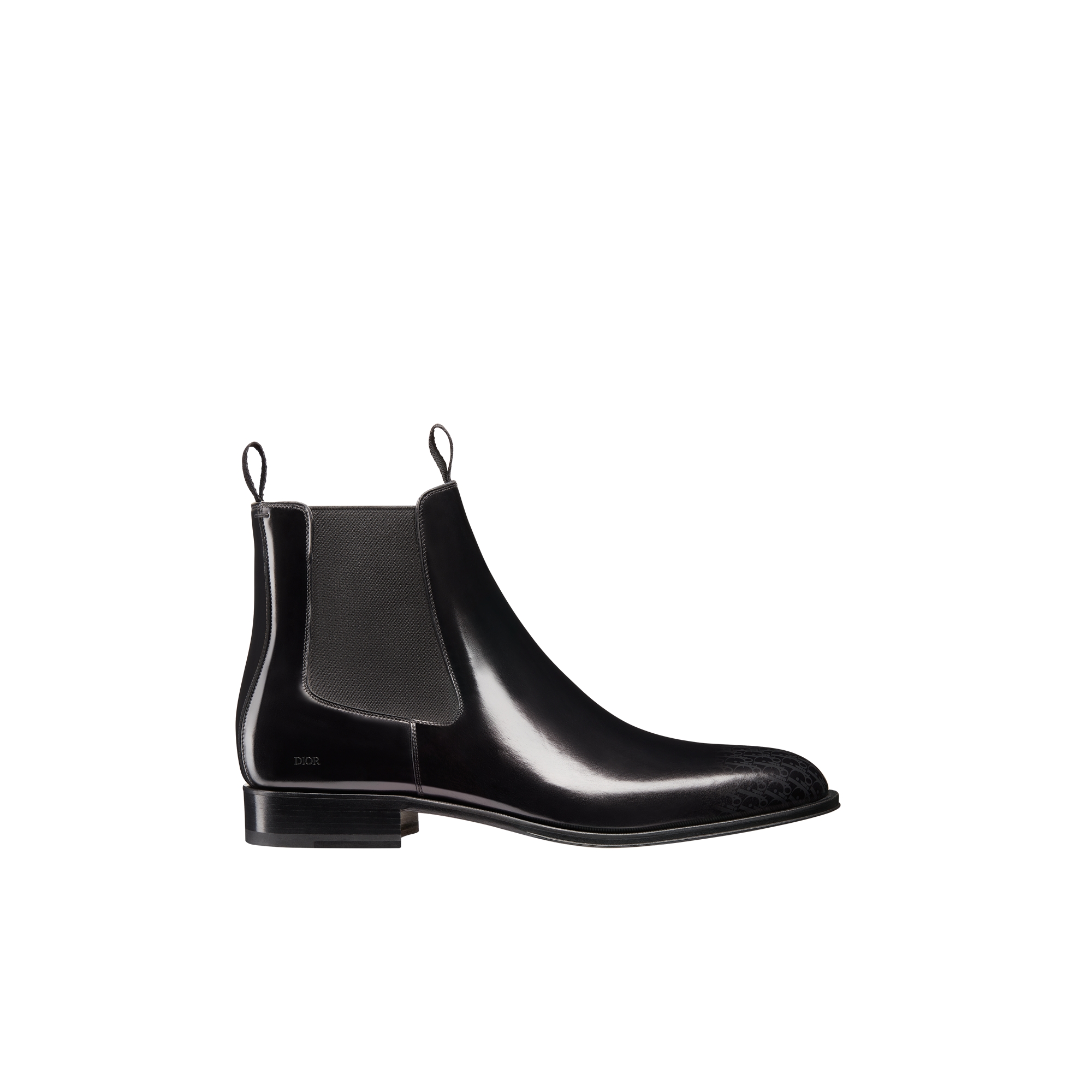Dior Timeless Chelsea Boot Gray and Black Calfskin with Dior