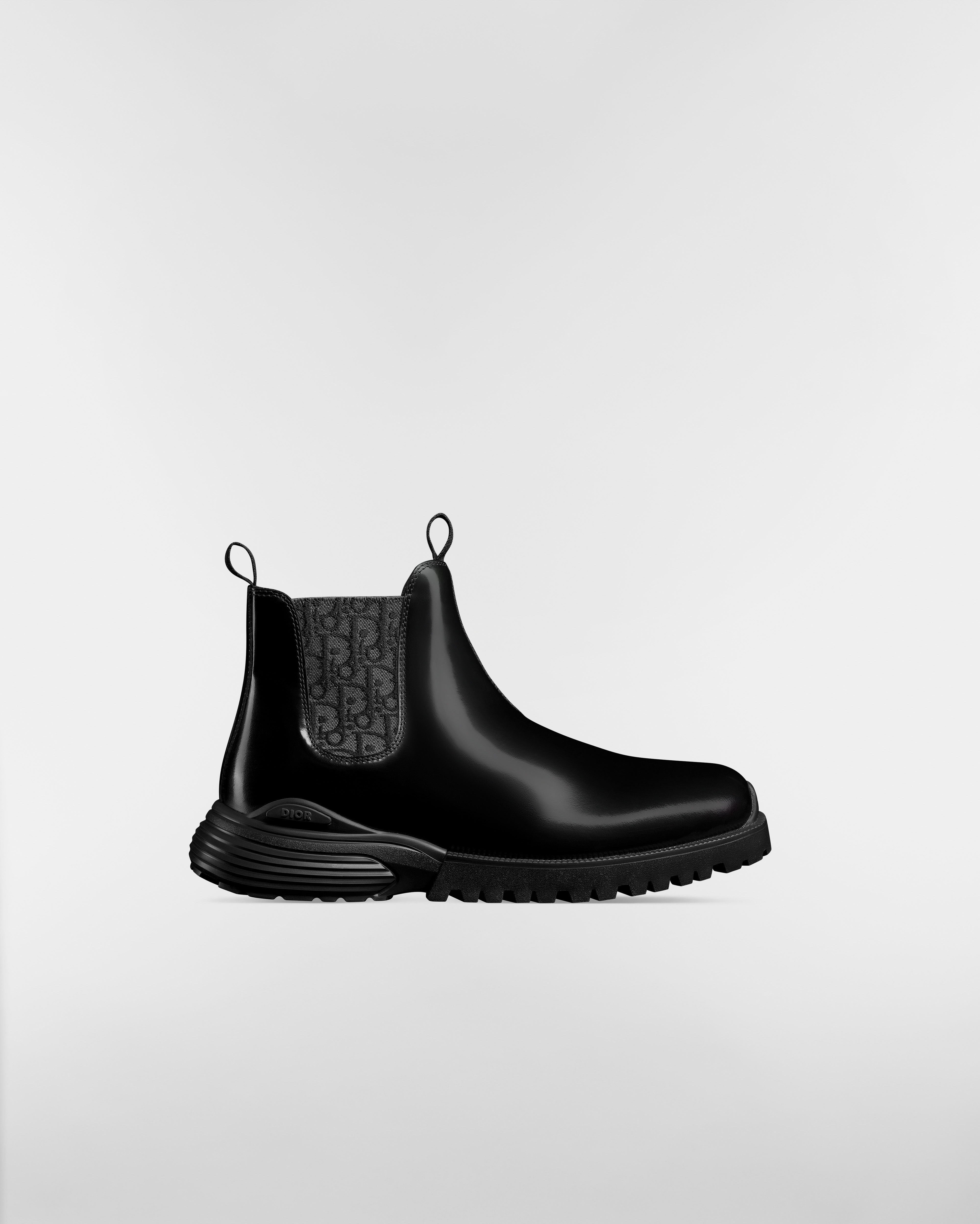 Dior Combat Chelsea Boot Black Polished Calfskin E02