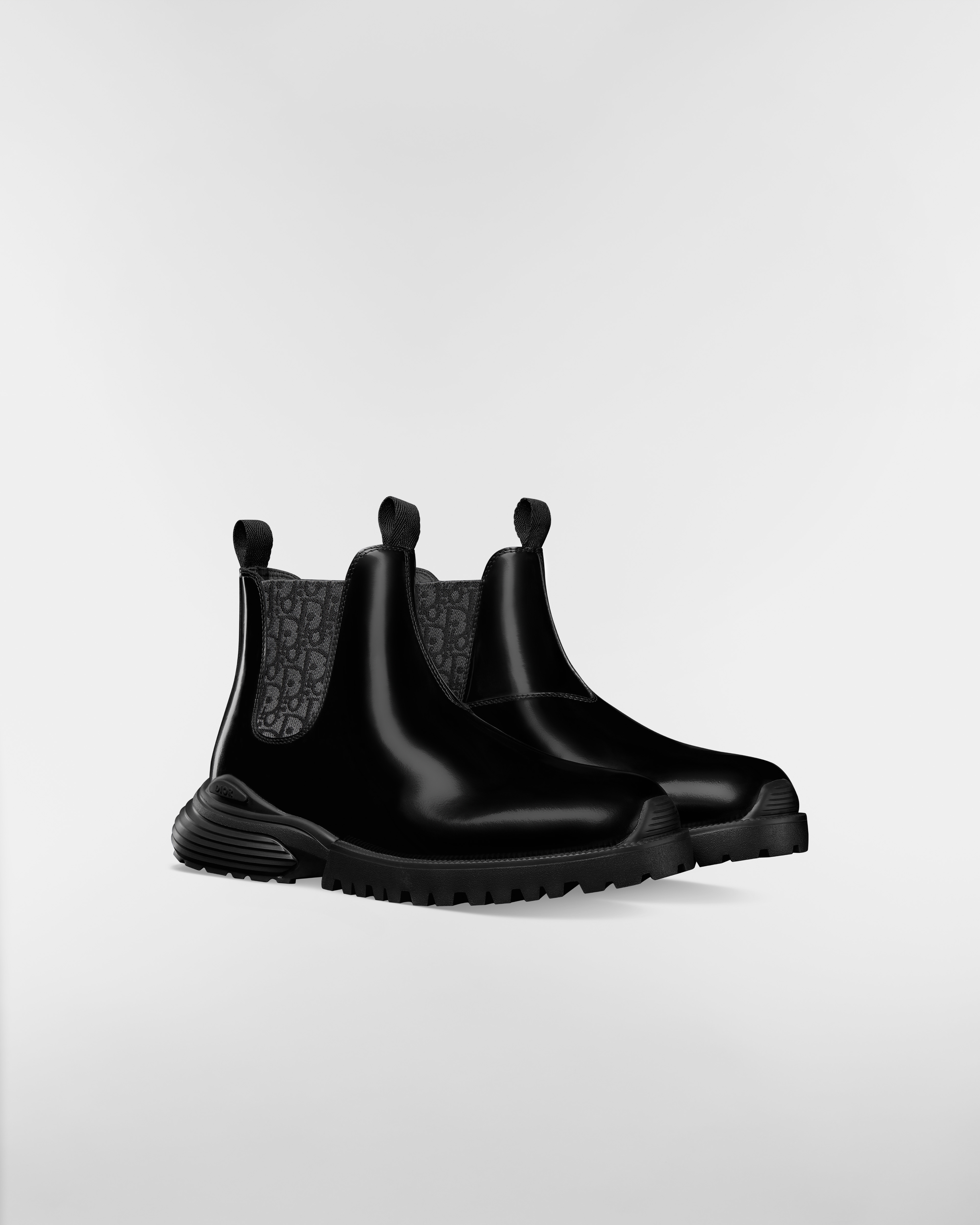 Dior Combat Chelsea Boot Black Polished Calfskin E03