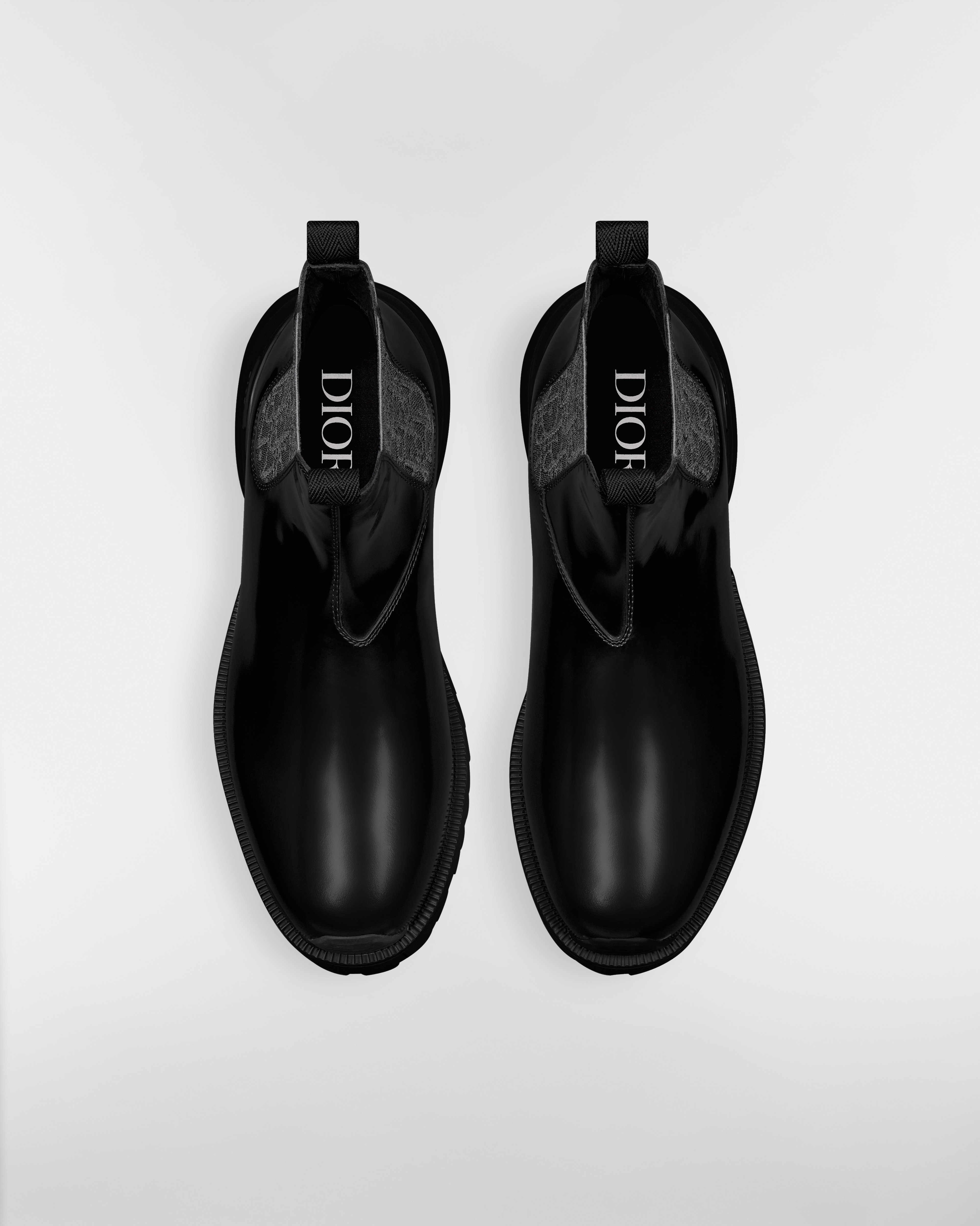 Dior Combat Chelsea Boot Black Polished Calfskin E06