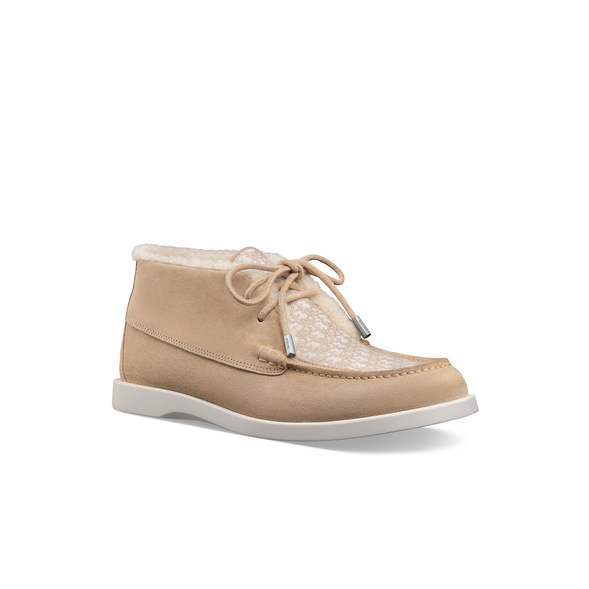 Dior Granville チャッカブーツ スエード・ディオール オブリーク ジャカード・シアリング E03