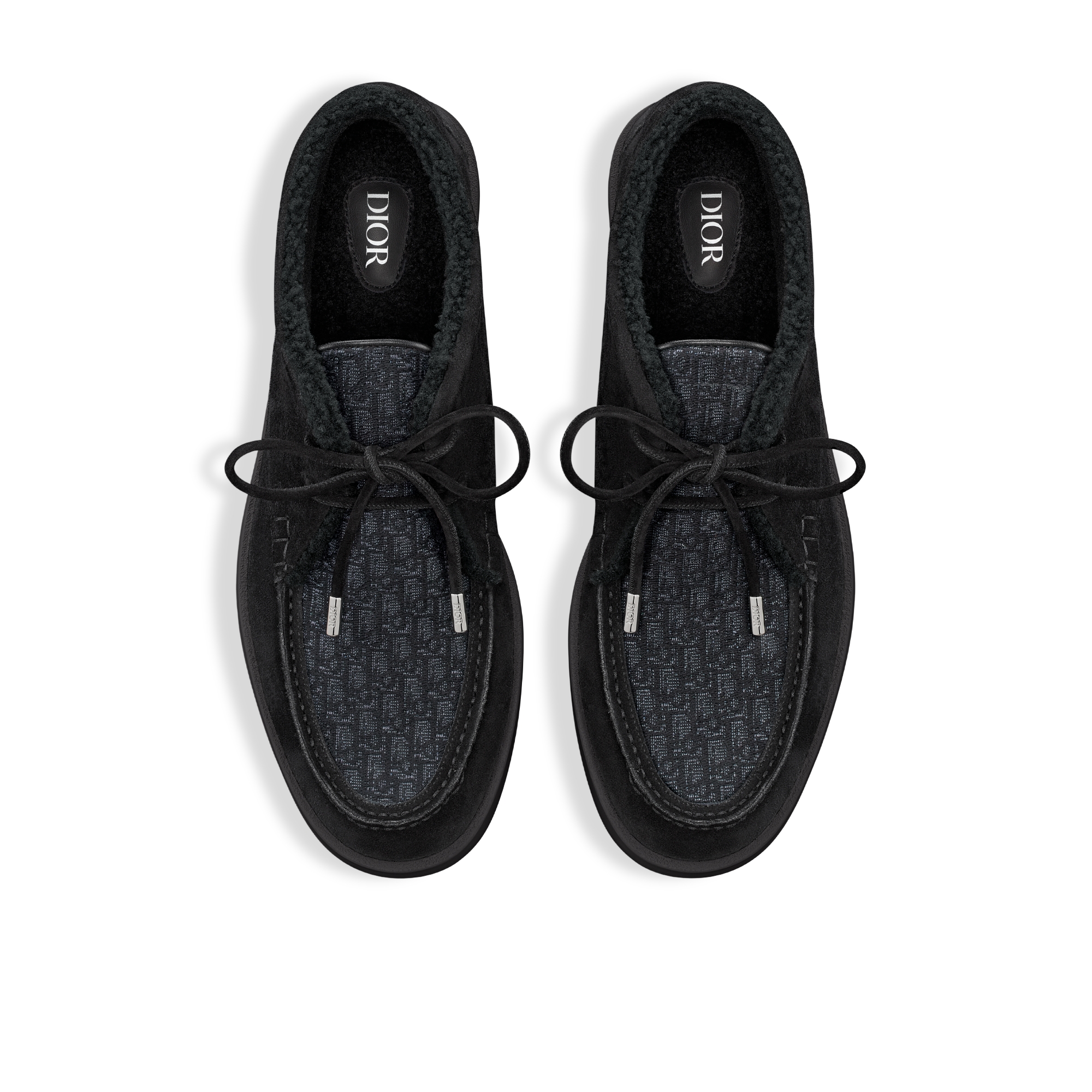 Dior Granville チャッカブーツ スエード・ディオール オブリーク ジャカード・シアリング E06