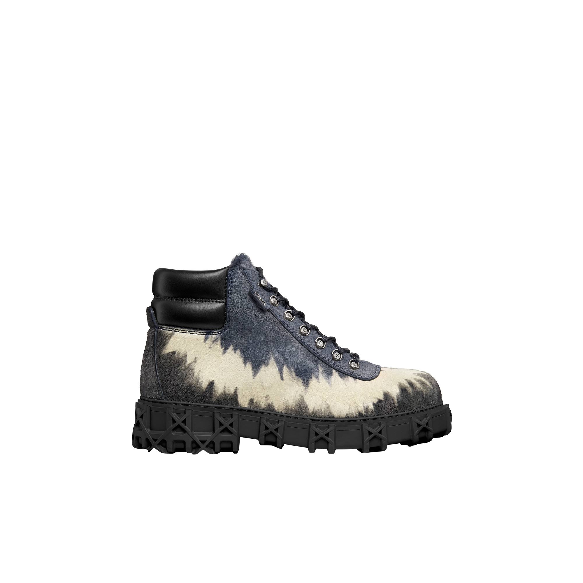 Dior Slickrock Ankle Boot – LIMITED AND NUMBERED EDITION Blue Tie & Dye Long-Hair Calfskin E02