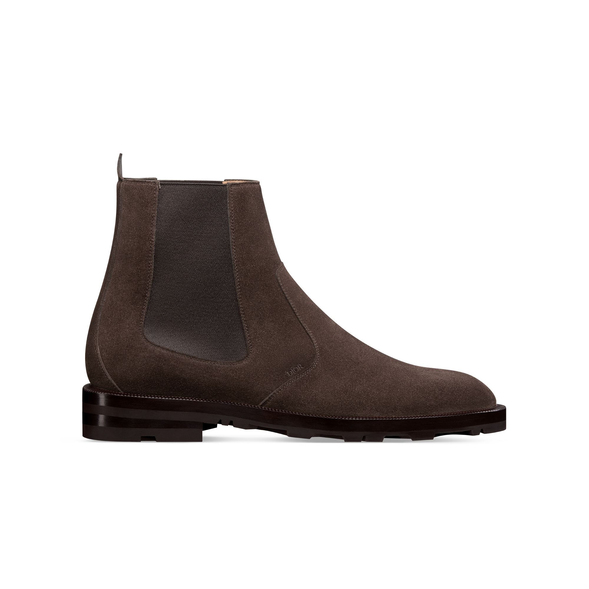 Dior Regency Chelsea Boot Brown Suede and Technical Fabric E02
