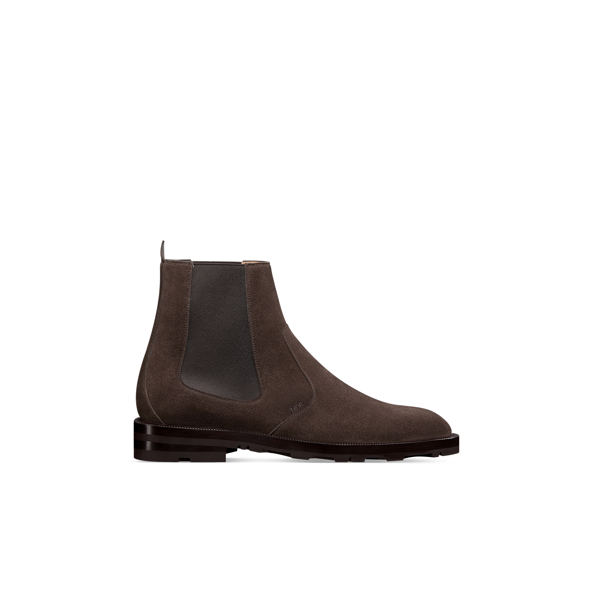 Dior Regency Chelsea Boot Brown Suede and Technical Fabric E02